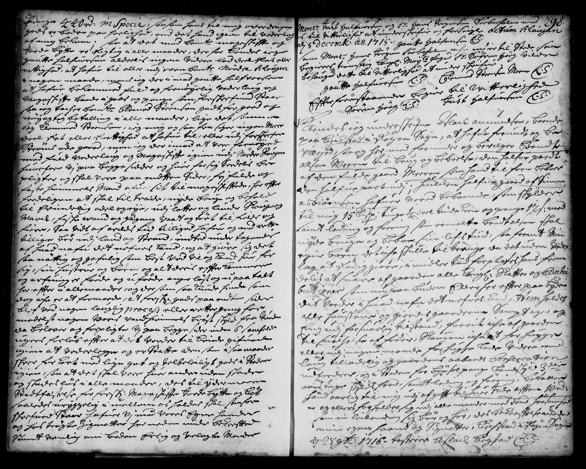 Lier, Røyken og Hurum sorenskriveri, SAKO/A-89/G/Ga/Gaa/L0001: Pantebok nr. I, 1701-1725, s. 298