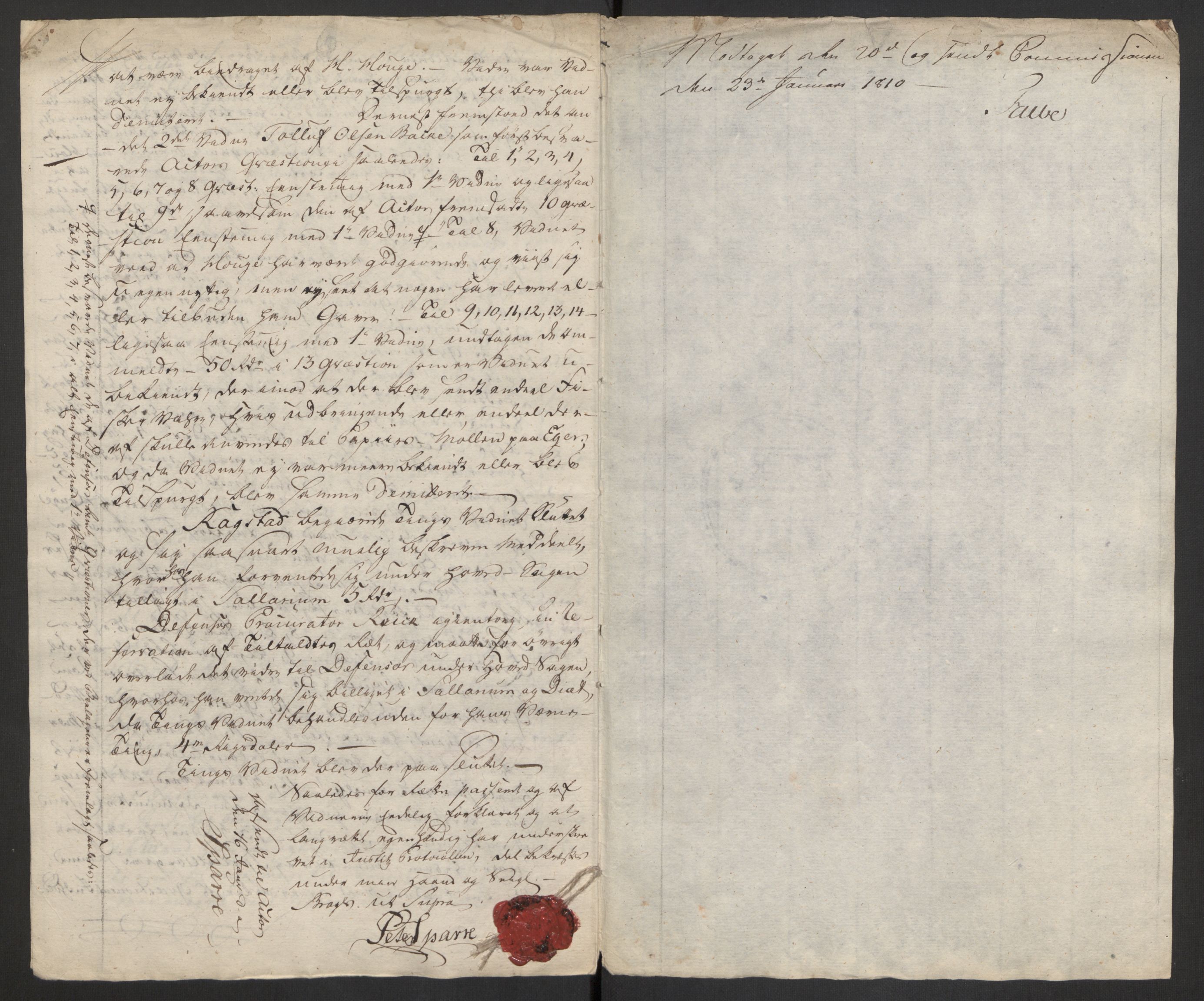 Justisdepartementet, Kommisjon i saken mot Hans Nielsen Hauge 1804, RA/S-1151/D/L0003: Hans Nielsen Hauges sak, 1813, s. 654