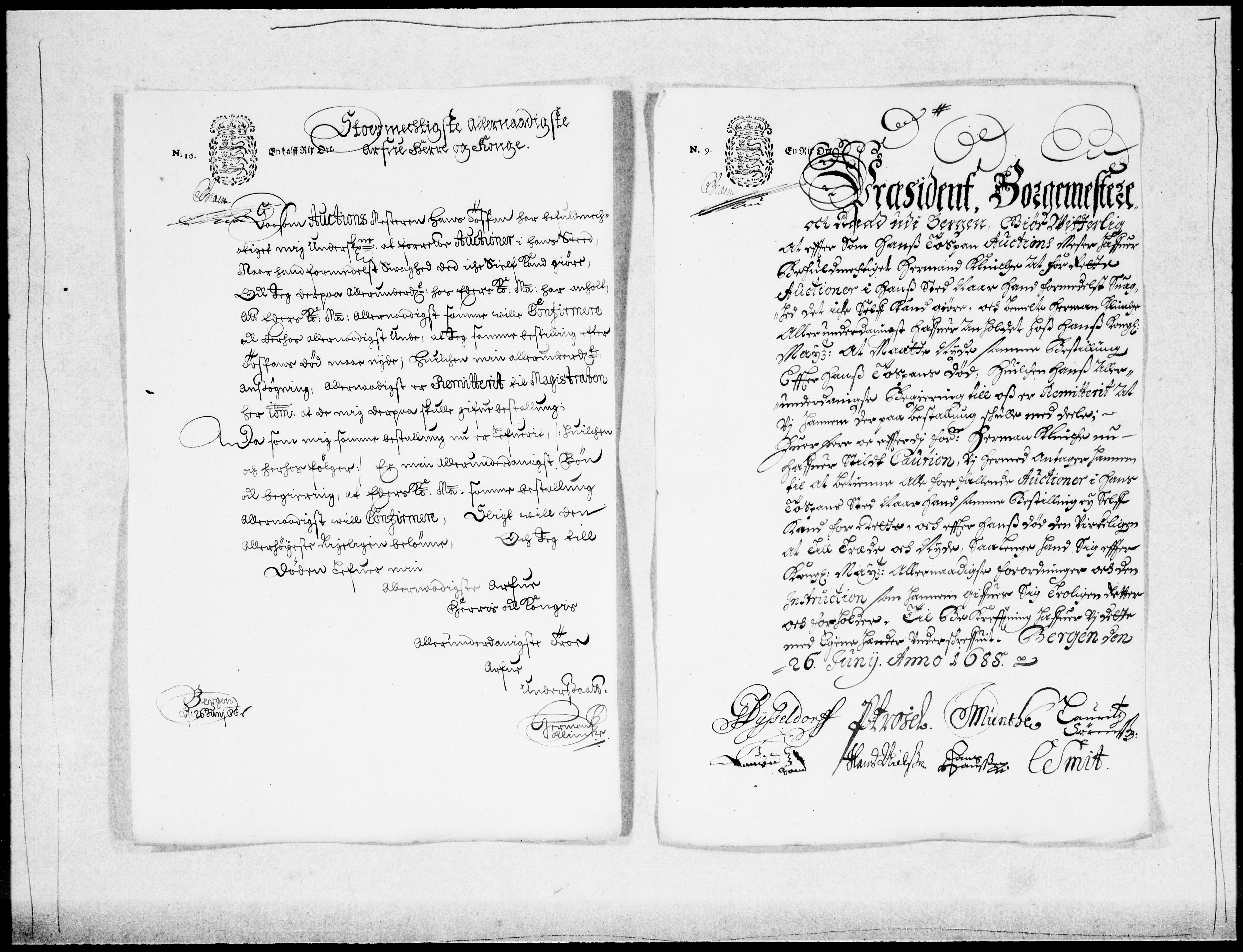 Danske Kanselli 1572-1799, AV/RA-EA-3023/F/Fc/Fcc/Fcca/L0041: Norske innlegg 1572-1799, 1687-1688, s. 376
