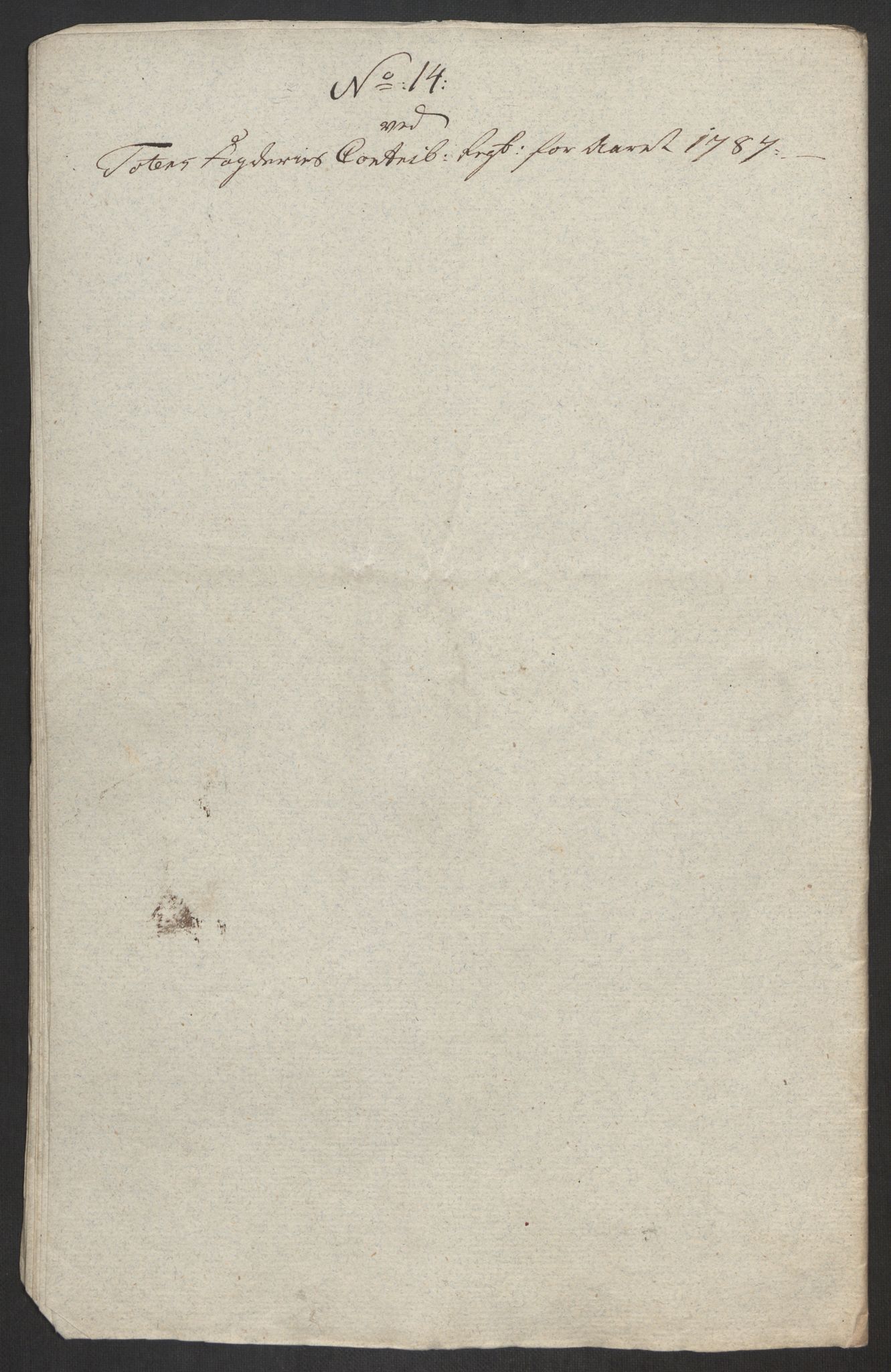 Rentekammeret inntil 1814, Reviderte regnskaper, Fogderegnskap, AV/RA-EA-4092/R19/L1374: Fogderegnskap Toten, Hadeland og Vardal, 1787, s. 77