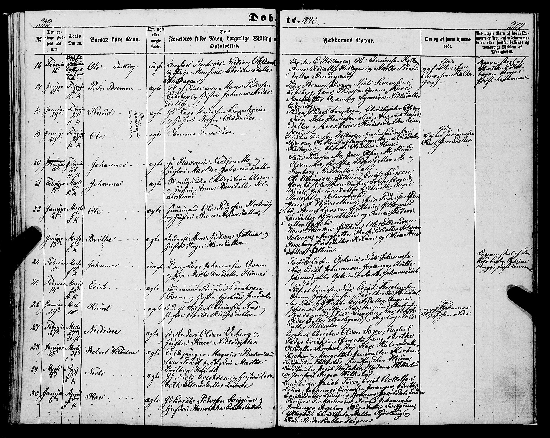 Hafslo sokneprestembete, AV/SAB-A-80301/H/Haa/Haaa/L0009: Ministerialbok nr. A 9, 1852-1873, s. 273-274