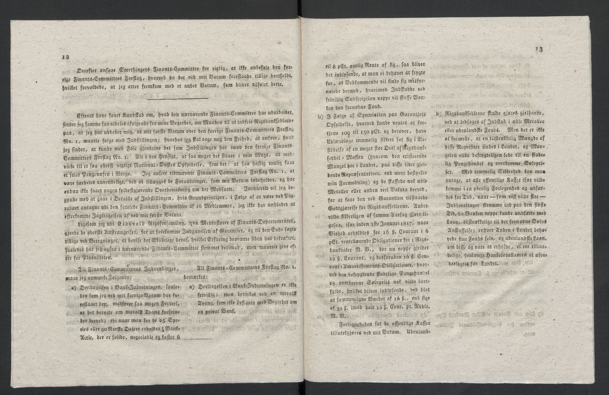 Christie, Wilhelm Frimann Koren, AV/RA-PA-0014/F/L0005: Christies dokumenter fra Stortinget, 1815-1816, s. 532