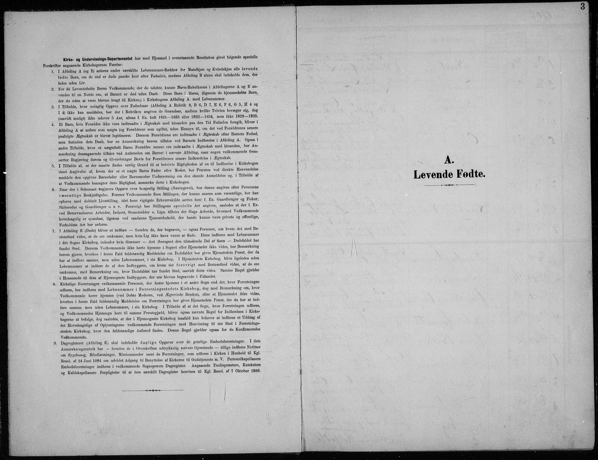 Lund sokneprestkontor, SAST/A-101809/S07/L0008: Klokkerbok nr. B 8, 1902-1936, s. 3