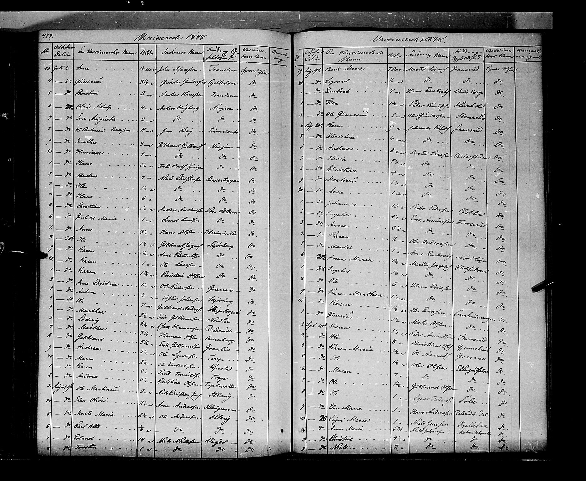 Vinger prestekontor, AV/SAH-PREST-024/H/Ha/Haa/L0009: Ministerialbok nr. 9, 1847-1855, s. 473