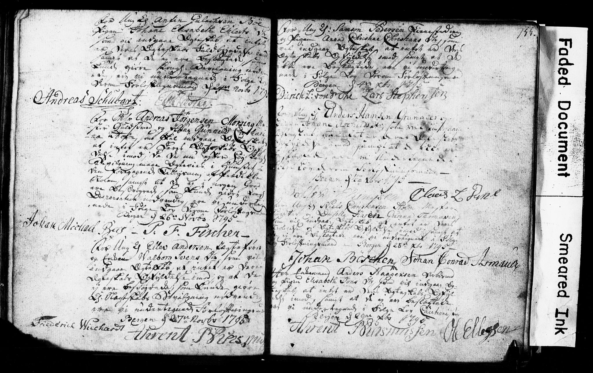 Korskirken sokneprestembete, SAB/A-76101: Forlovererklæringer nr. II.5.1, 1776-1816, s. 155