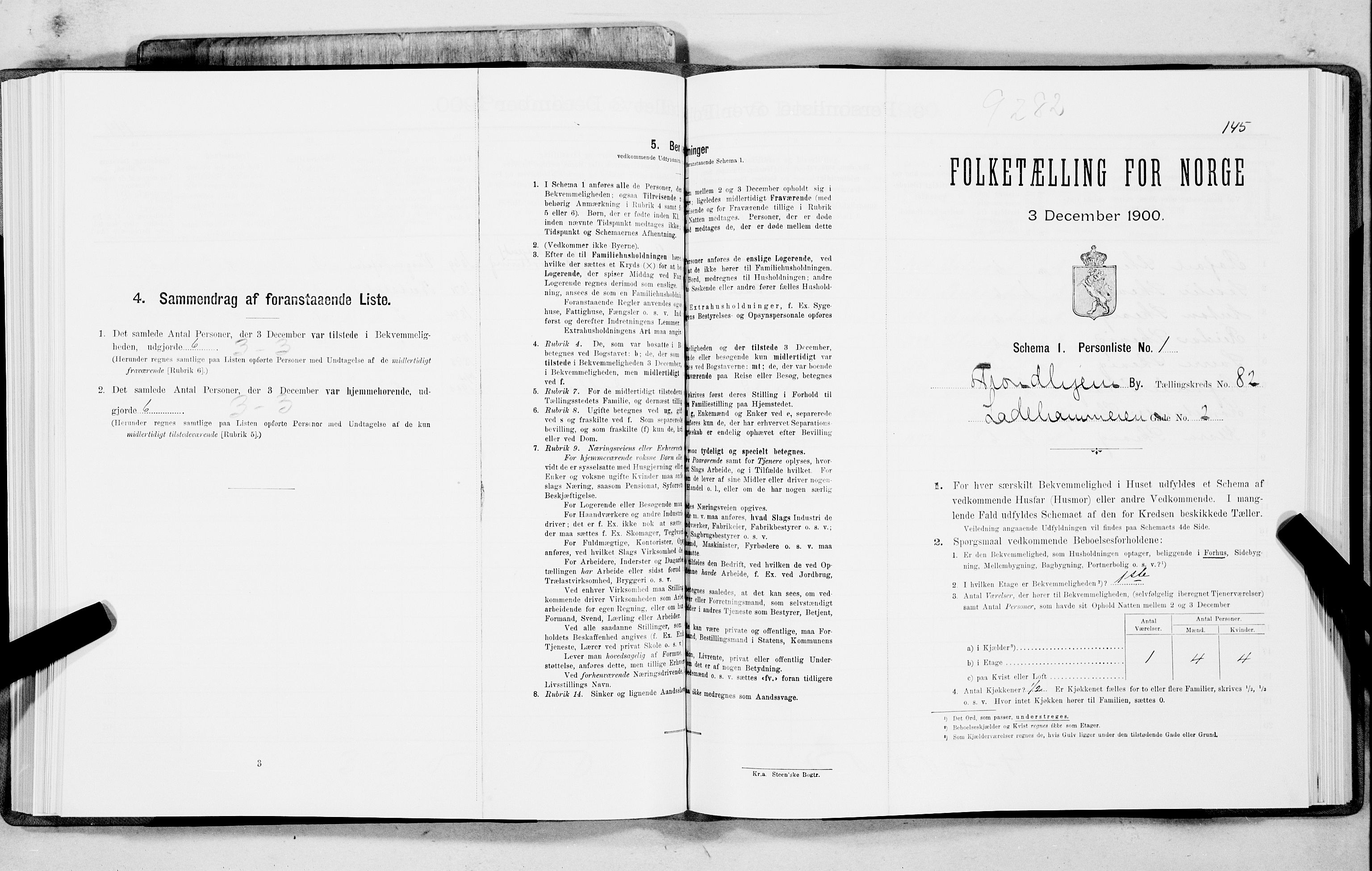 SAT, Folketelling 1900 for 1601 Trondheim kjøpstad, 1900, s. 16715