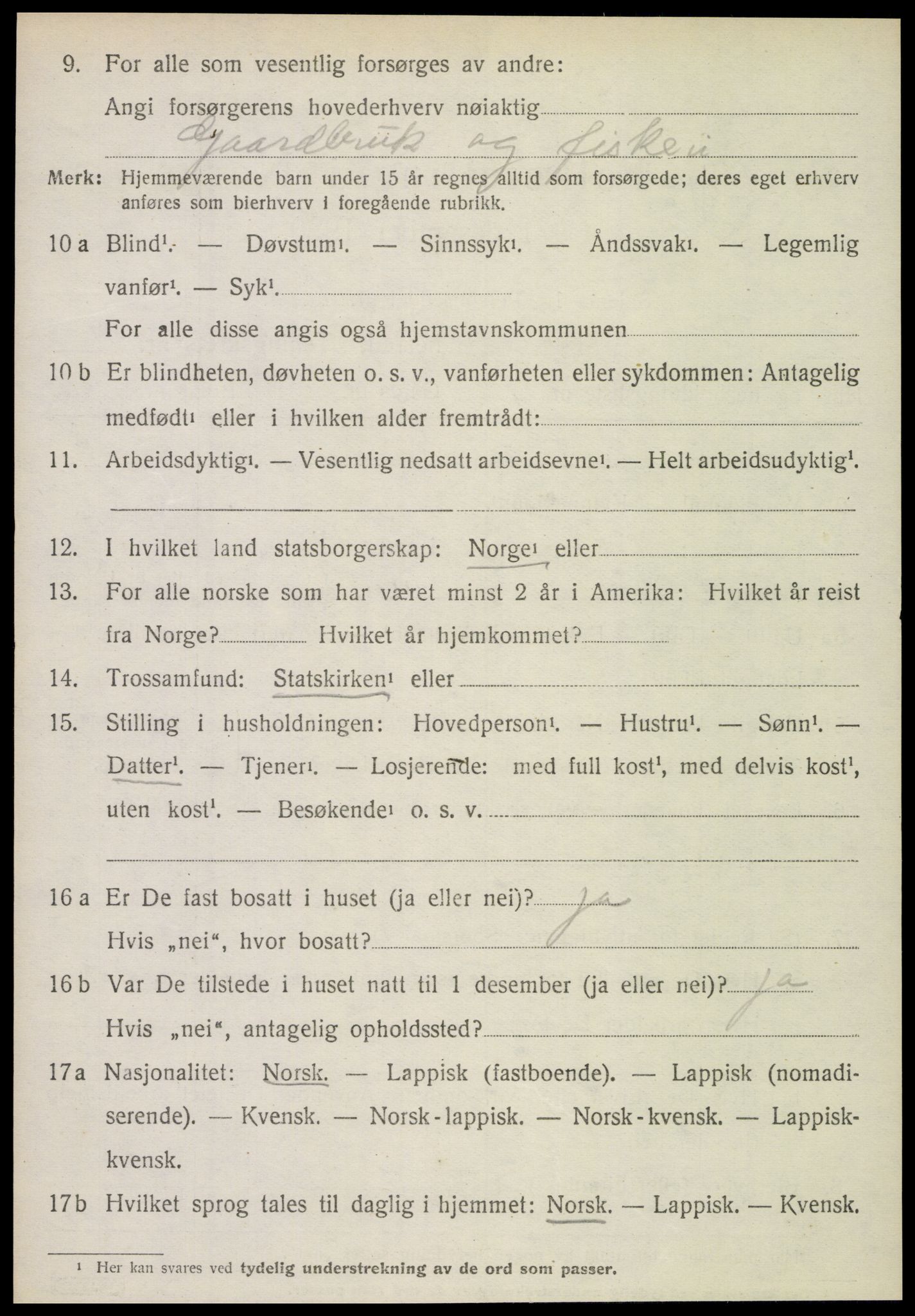 SAT, Folketelling 1920 for 1752 Kolvereid herred, 1920, s. 1538
