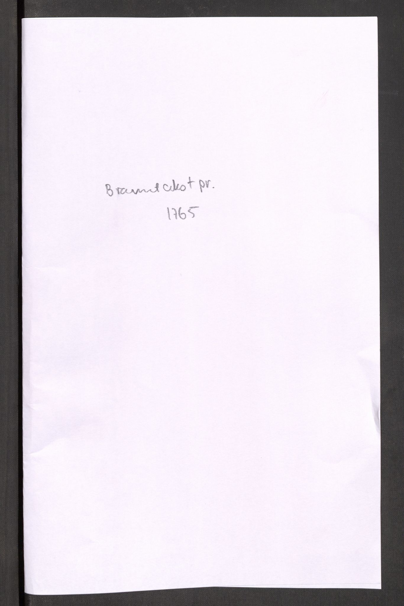 Kommersekollegiet, Brannforsikringskontoret 1767-1814, AV/RA-EA-5458/F/Fa/L0056/0001: Tønsberg / Branntakstprotokoll, 1765, s. 1