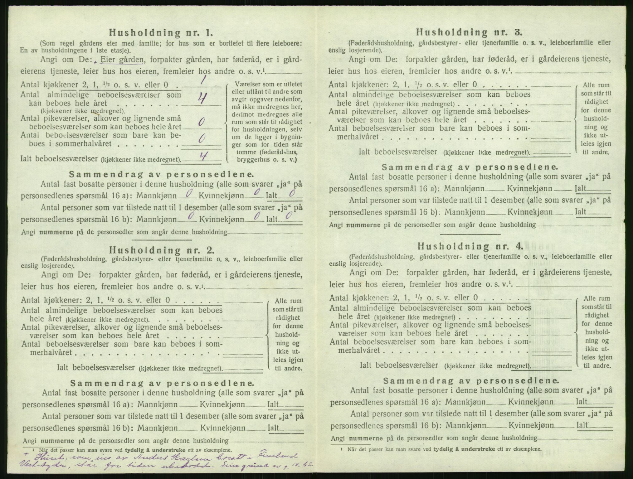 SAK, Folketelling 1920 for 0920 Øyestad herred, 1920, s. 499