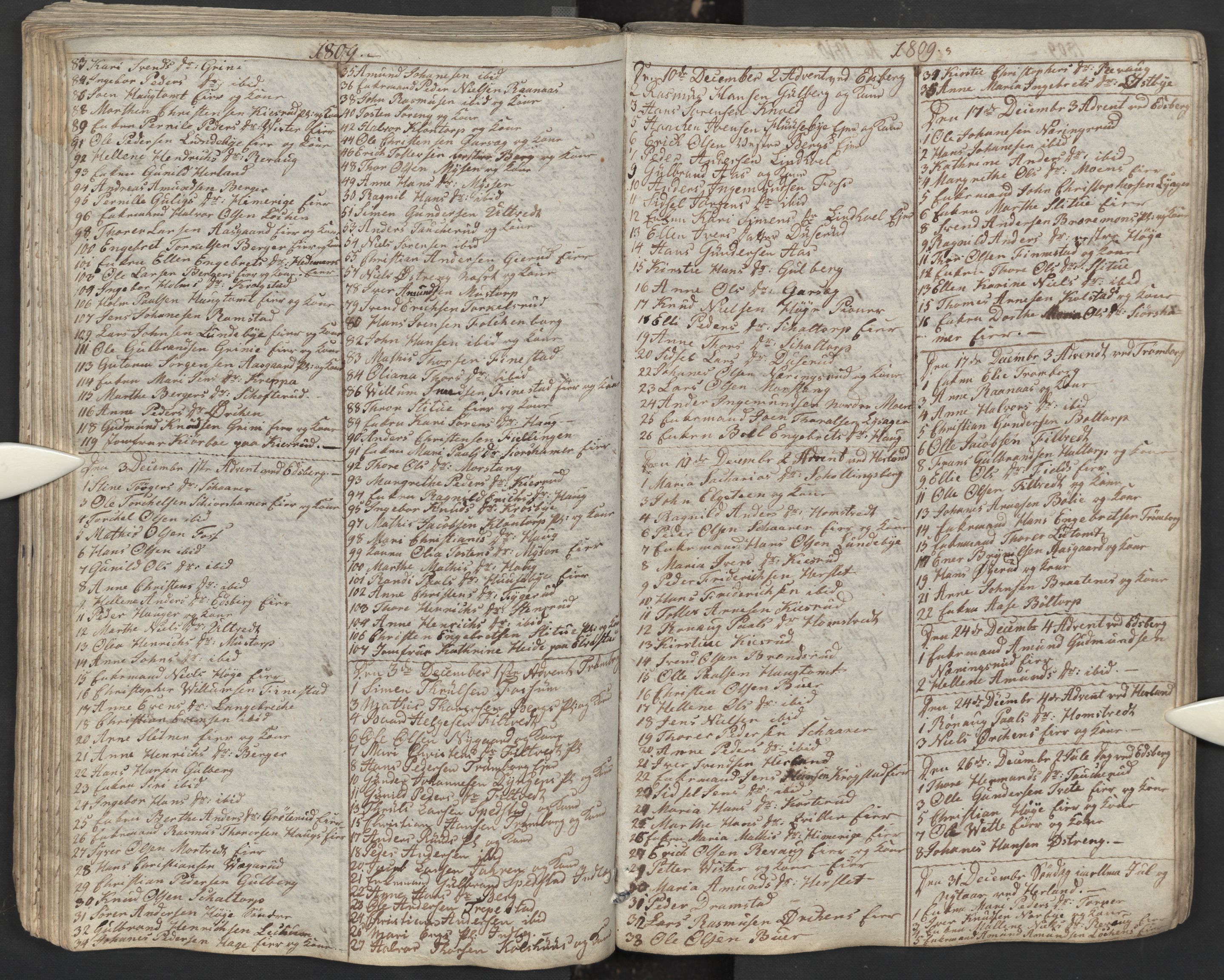 Eidsberg prestekontor Kirkebøker, AV/SAO-A-10905/M/Ma/L0001: Kommunikantprotokoll nr. I 1, 1800-1821
