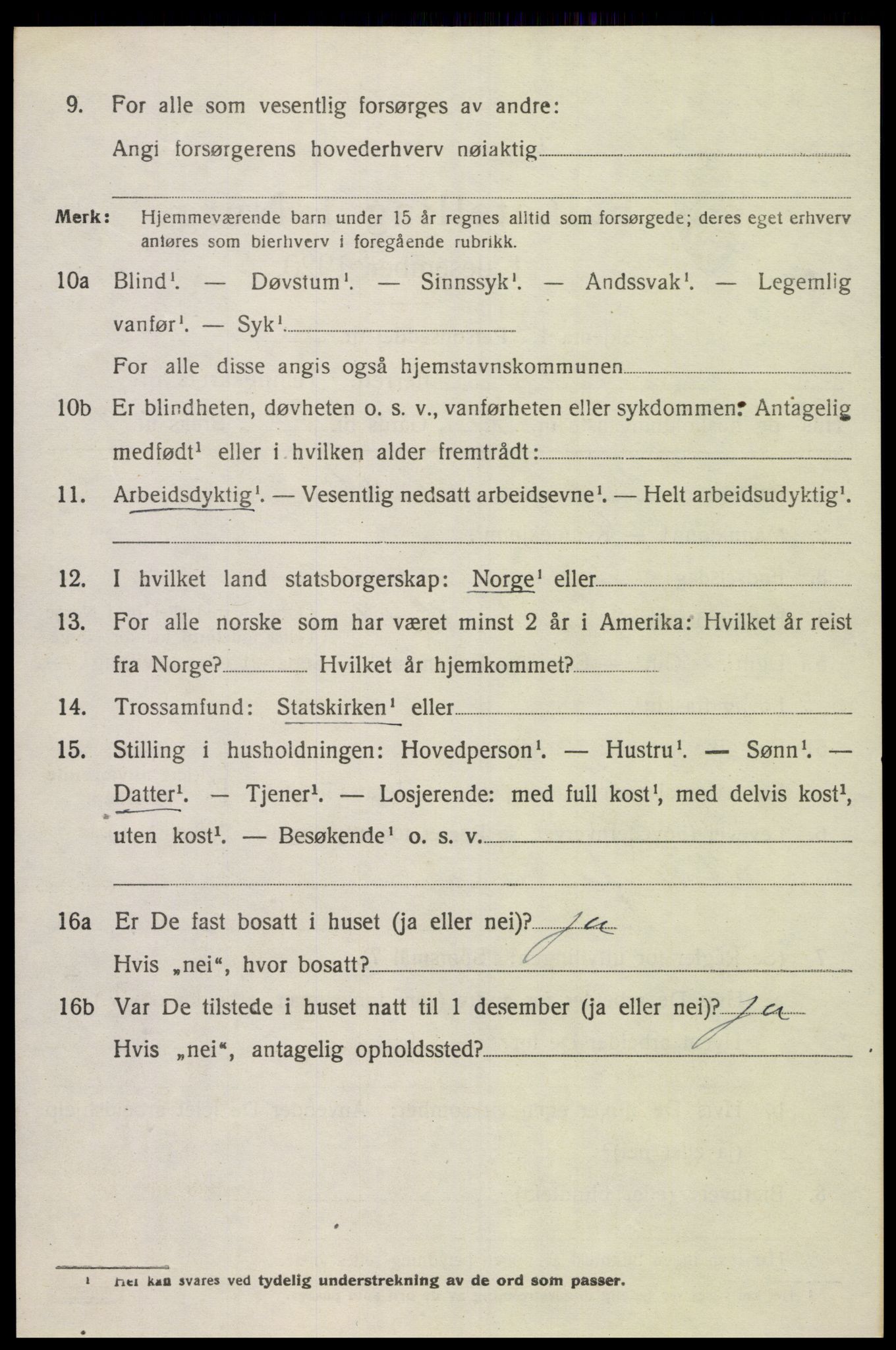 SAK, Folketelling 1920 for 1025 Grindheim herred, 1920, s. 1388