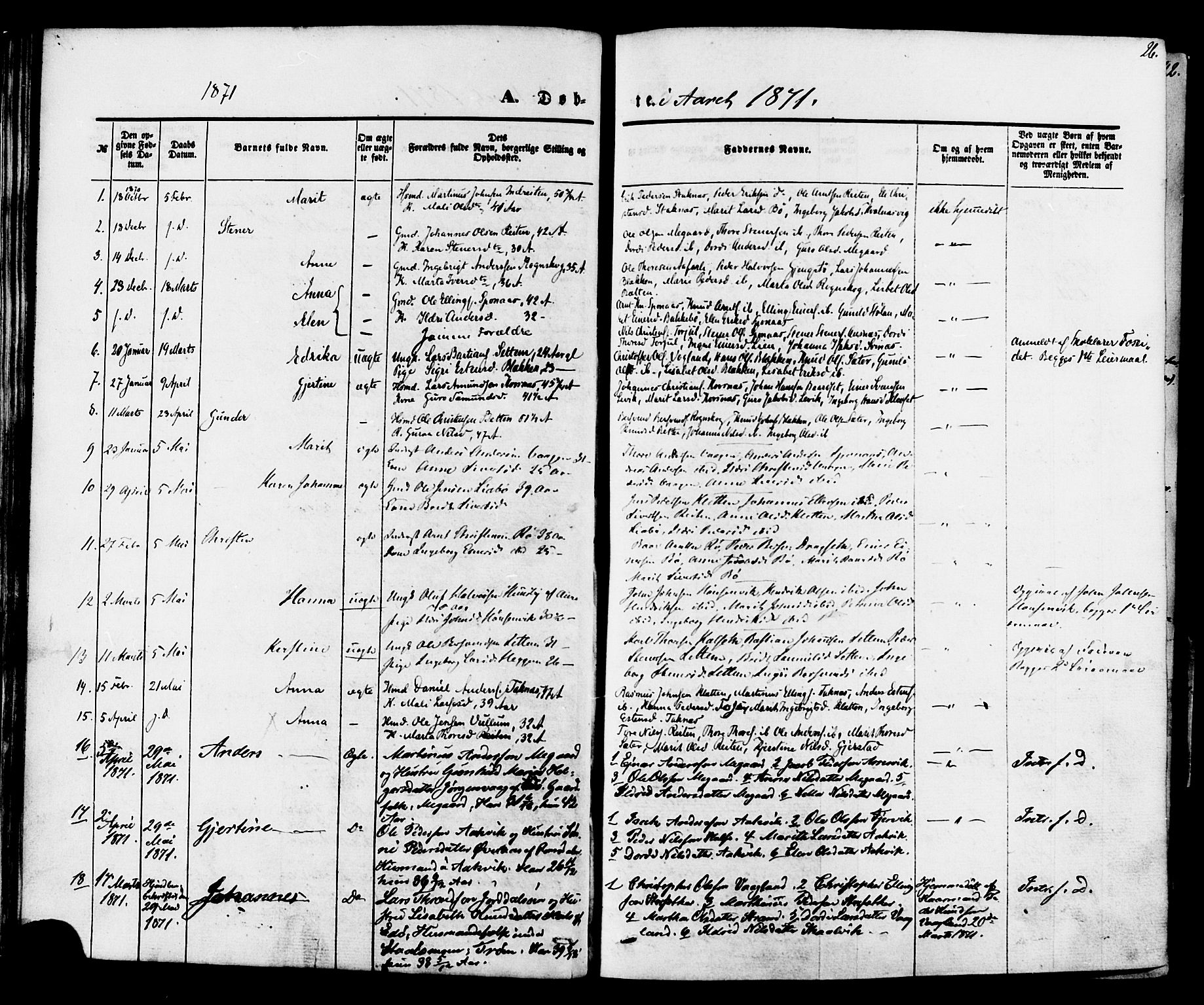 Ministerialprotokoller, klokkerbøker og fødselsregistre - Møre og Romsdal, SAT/A-1454/576/L0884: Ministerialbok nr. 576A02, 1865-1879, s. 26