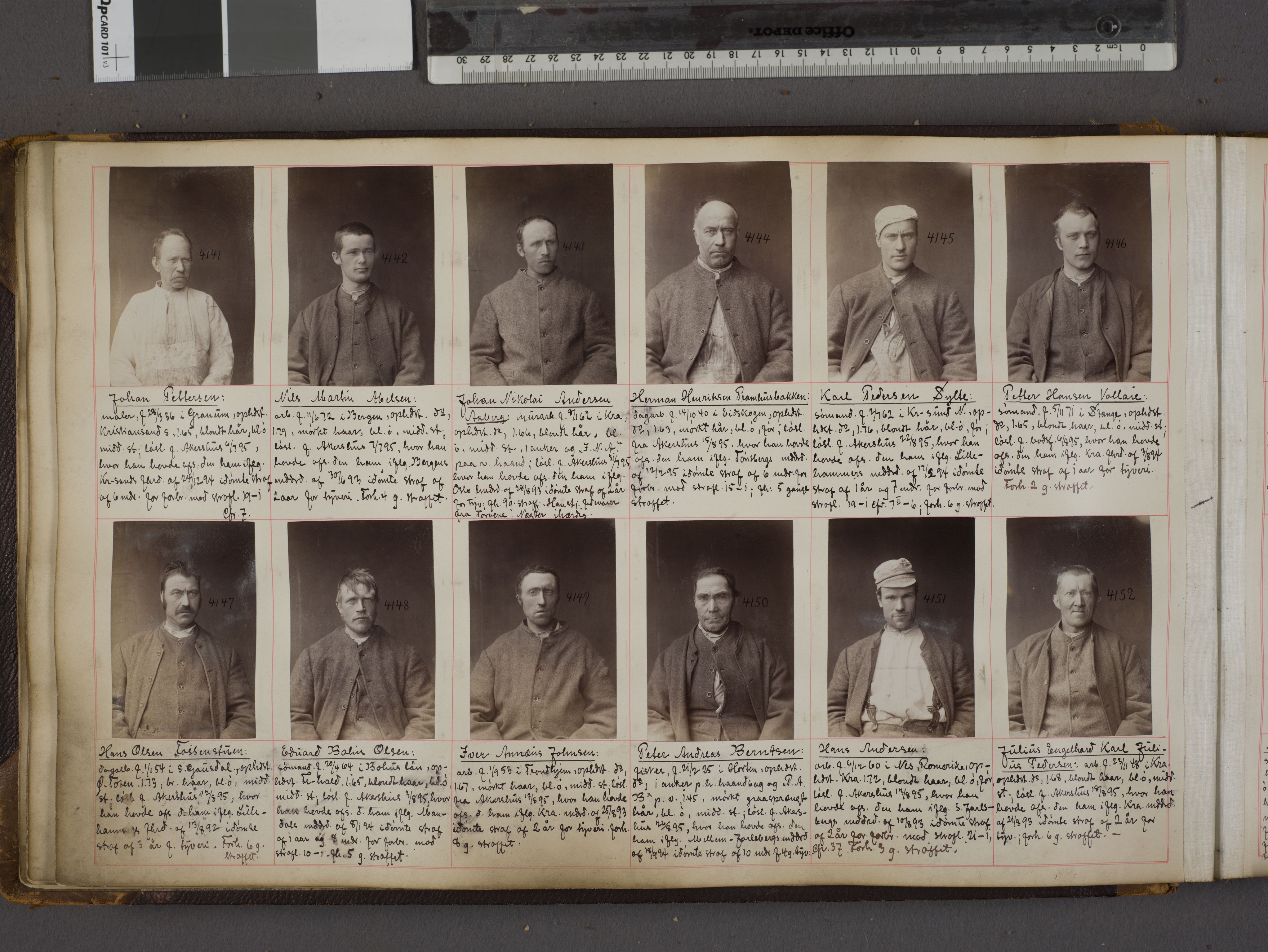Oslo politikammer, Kriminalavdelingen, AV/SAO-A-11137/U/Ua/L0004: Forbryteralbum, 1895-1897, s. 10
