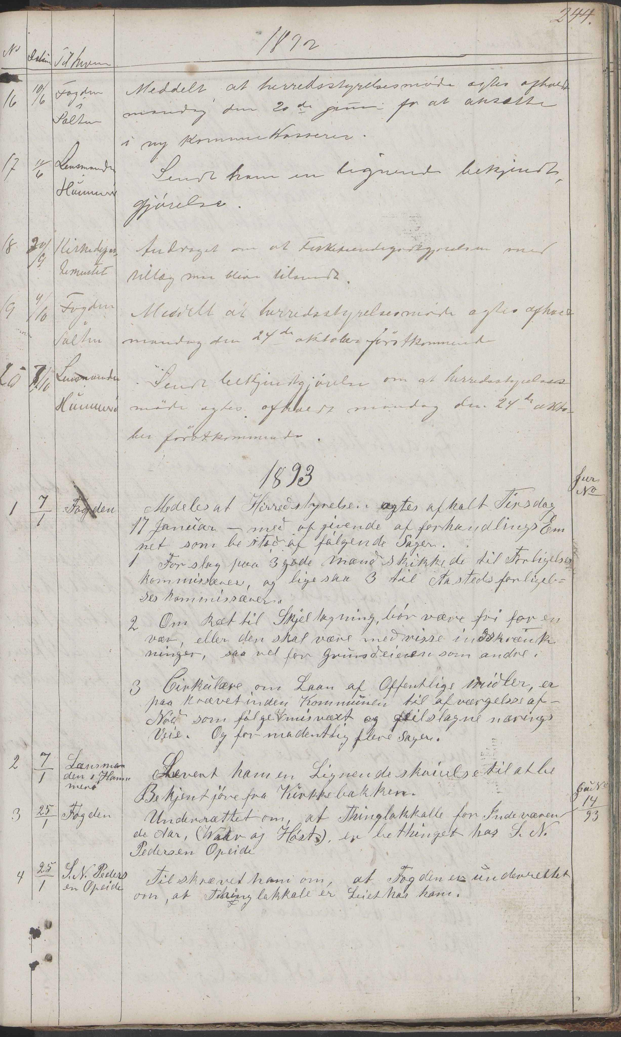 Hamarøy kommune. Formannskapet, AIN/K-18490.150/210/L0001: Protokoll, 1838-1900, s. 244