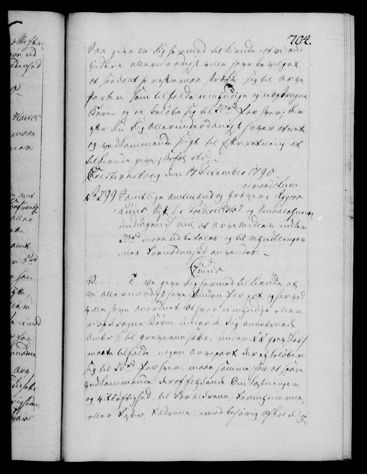 Danske Kanselli 1572-1799, AV/RA-EA-3023/F/Fc/Fca/Fcab/L0044: Norske tegnelser, 1787-1791, s. 704a