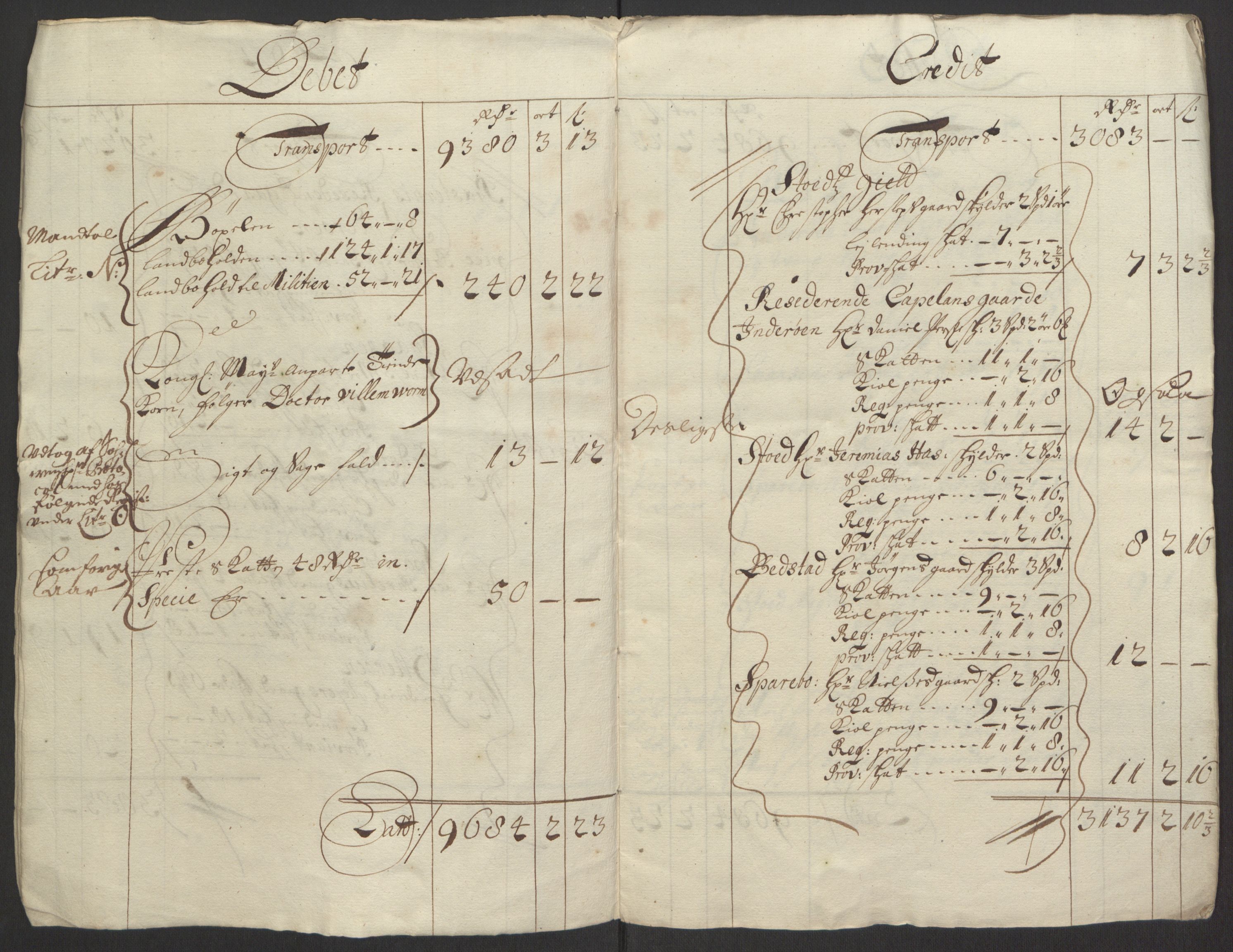 Rentekammeret inntil 1814, Reviderte regnskaper, Fogderegnskap, AV/RA-EA-4092/R63/L4308: Fogderegnskap Inderøy, 1692-1694, s. 6