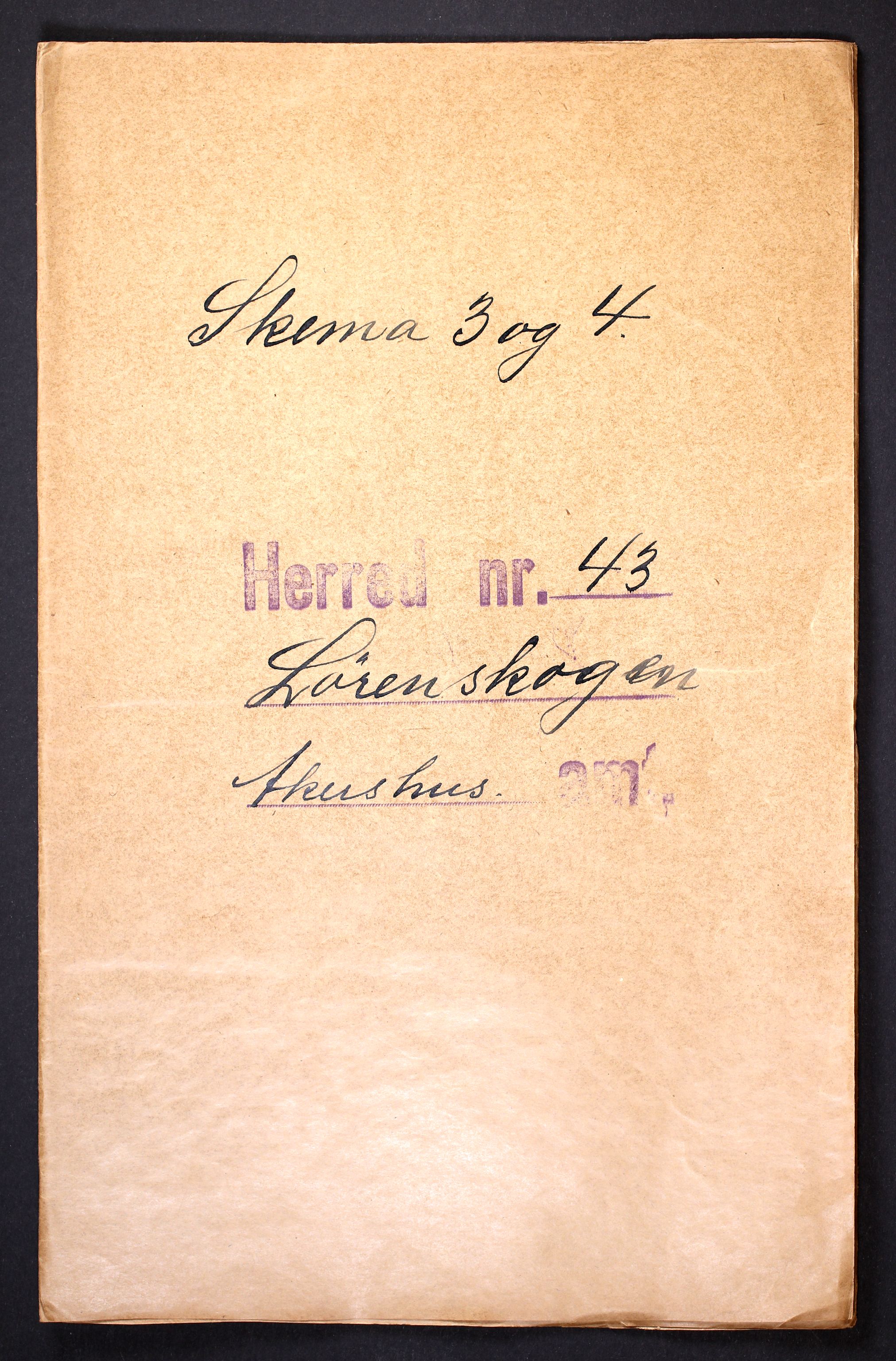 RA, Folketelling 1910 for 0230 Lørenskog herred, 1910, s. 1