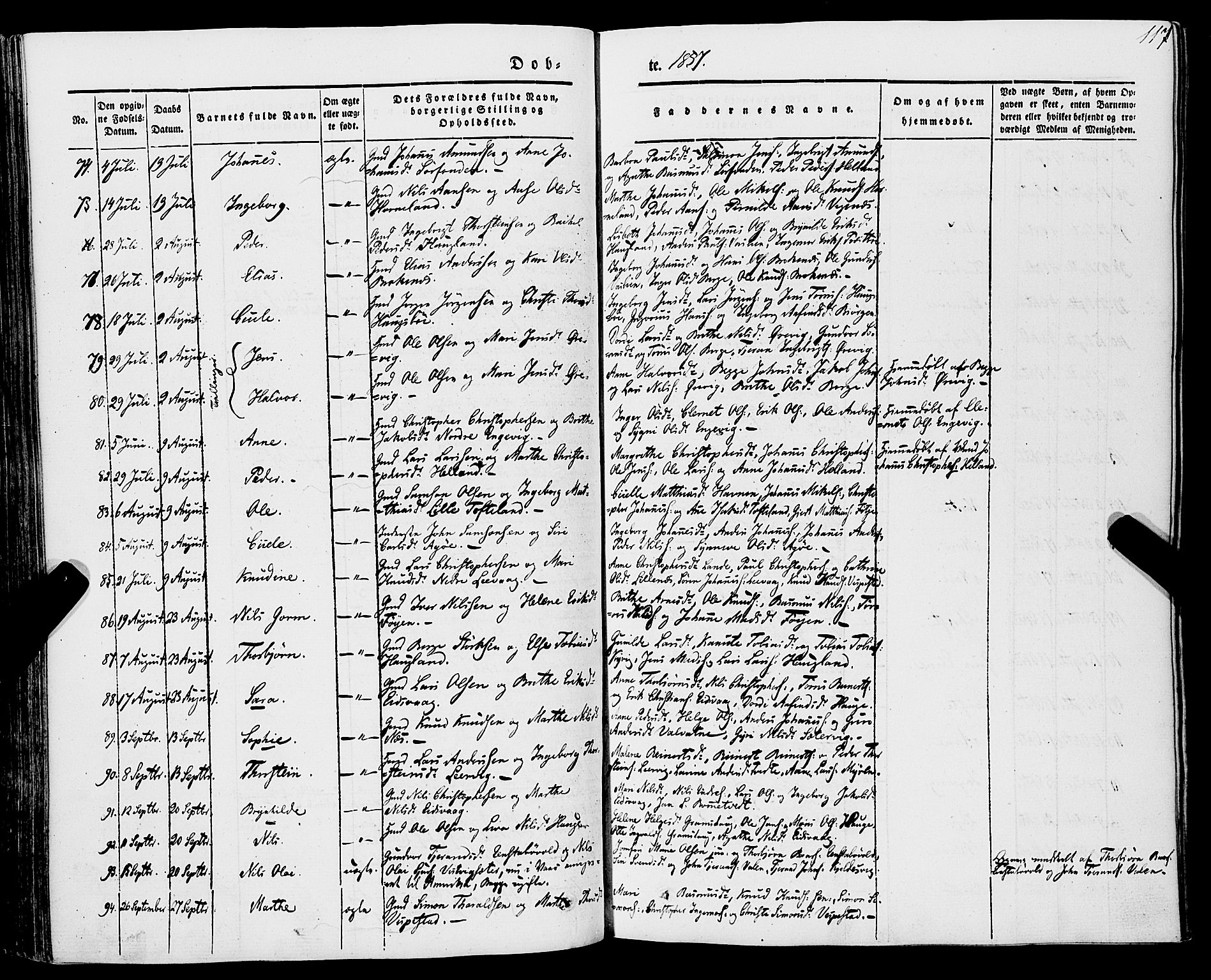 Stord sokneprestembete, AV/SAB-A-78201/H/Haa: Ministerialbok nr. A 7, 1841-1861, s. 117