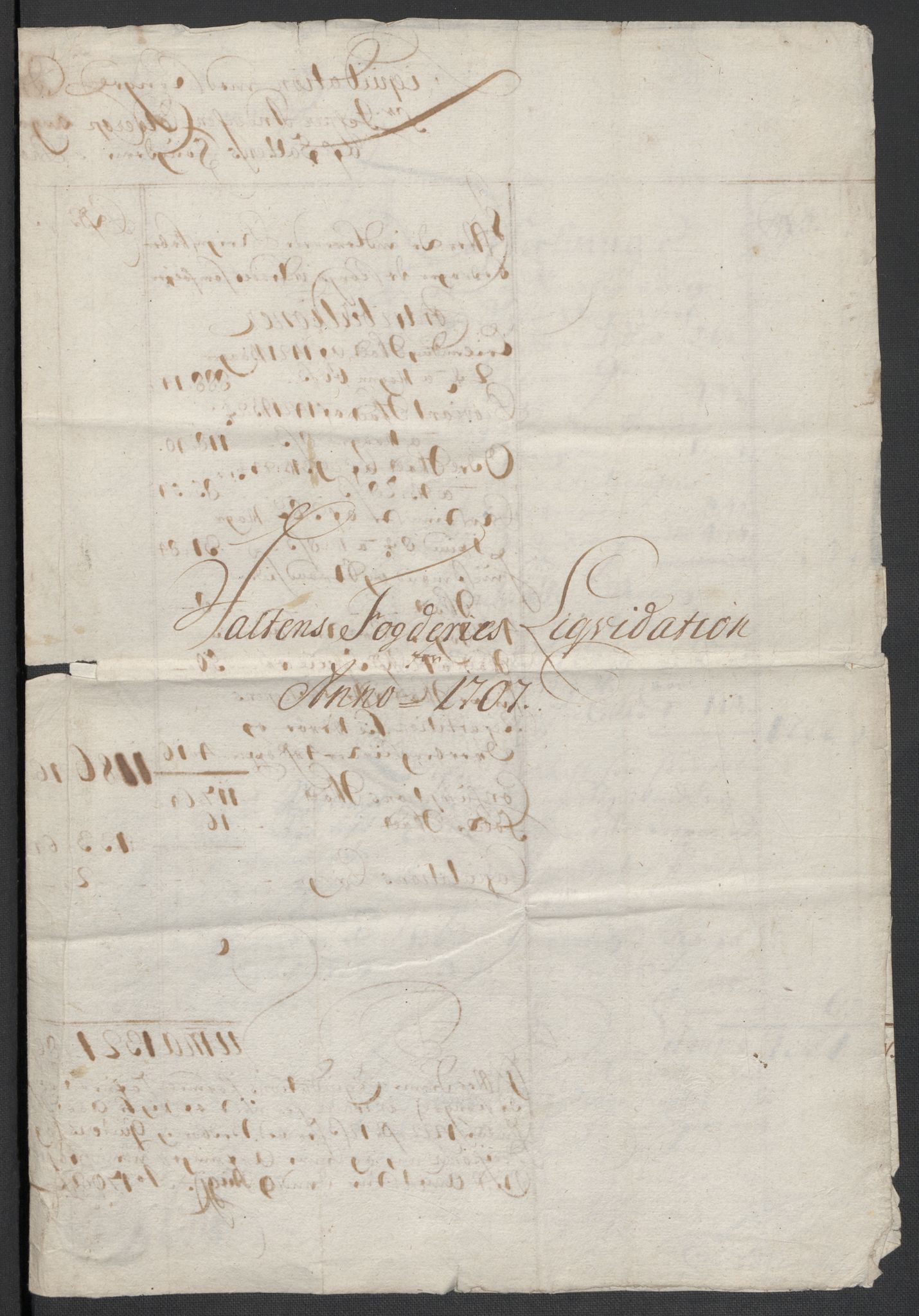 Rentekammeret inntil 1814, Reviderte regnskaper, Fogderegnskap, RA/EA-4092/R66/L4581: Fogderegnskap Salten, 1707-1710, s. 11