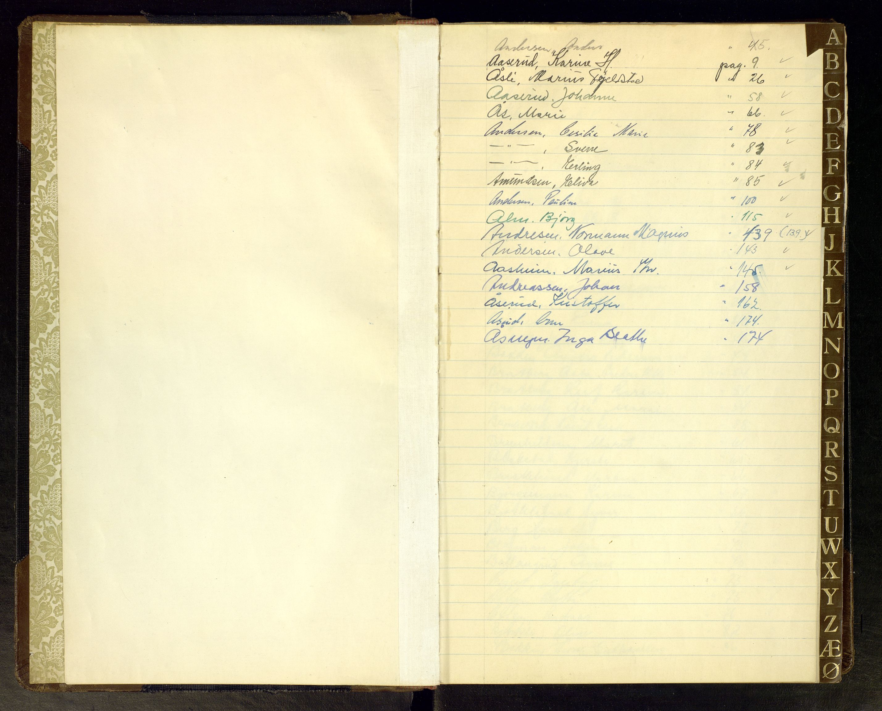 Gran lensmannskontor, SAH/LOG-010/H/Ha/L0005: Dødsfallsprotokoll, 1938-1954