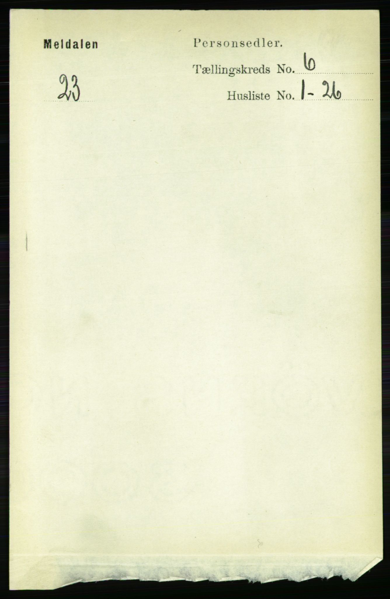RA, Folketelling 1891 for 1636 Meldal herred, 1891, s. 2868