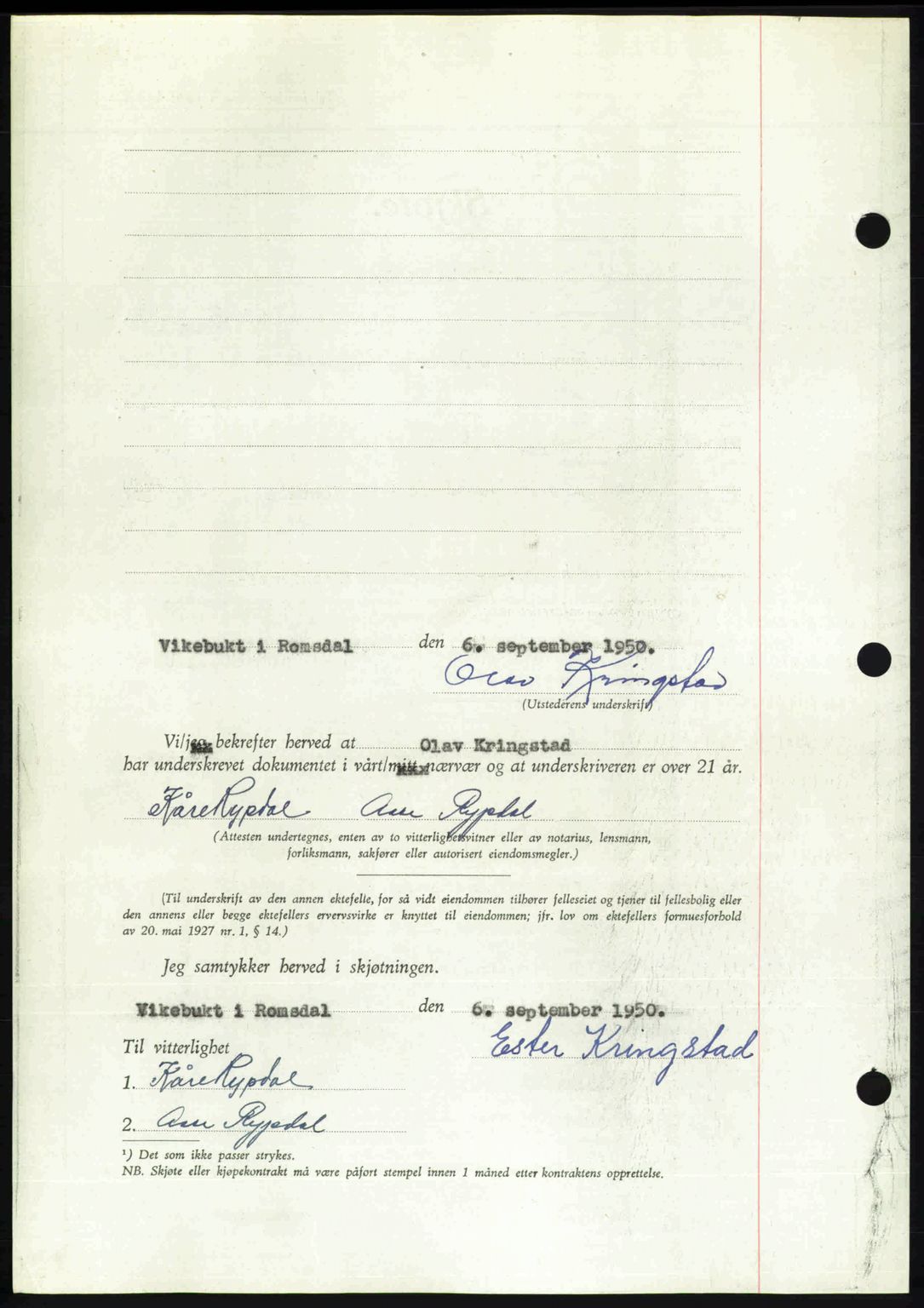 Romsdal sorenskriveri, AV/SAT-A-4149/1/2/2C: Pantebok nr. A34, 1950-1950, Dagboknr: 2793/1950