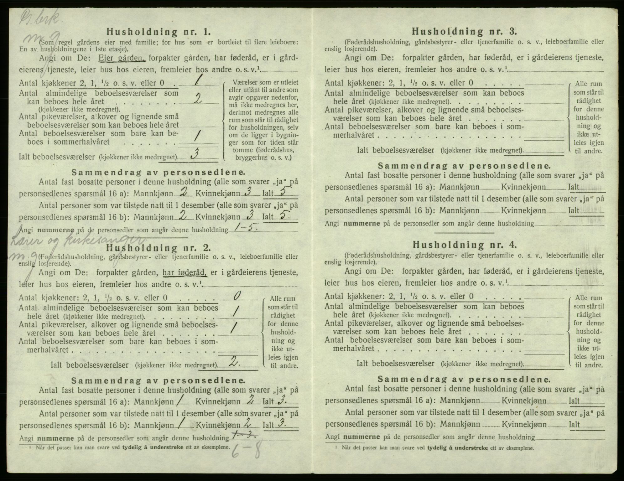 SAB, Folketelling 1920 for 1220 Bremnes herred, 1920, s. 360