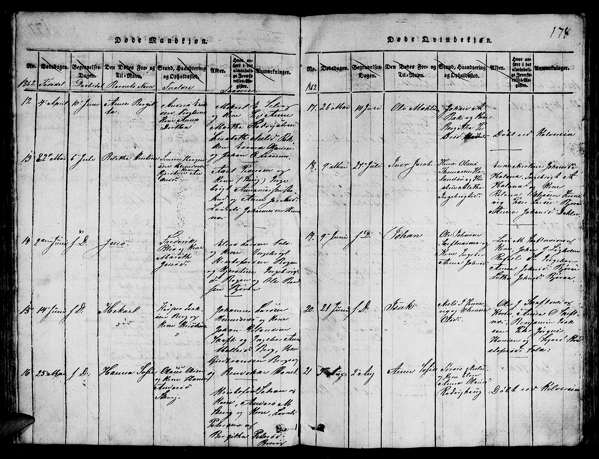 Ministerialprotokoller, klokkerbøker og fødselsregistre - Nord-Trøndelag, SAT/A-1458/780/L0648: Klokkerbok nr. 780C01 /3, 1815-1877, s. 178