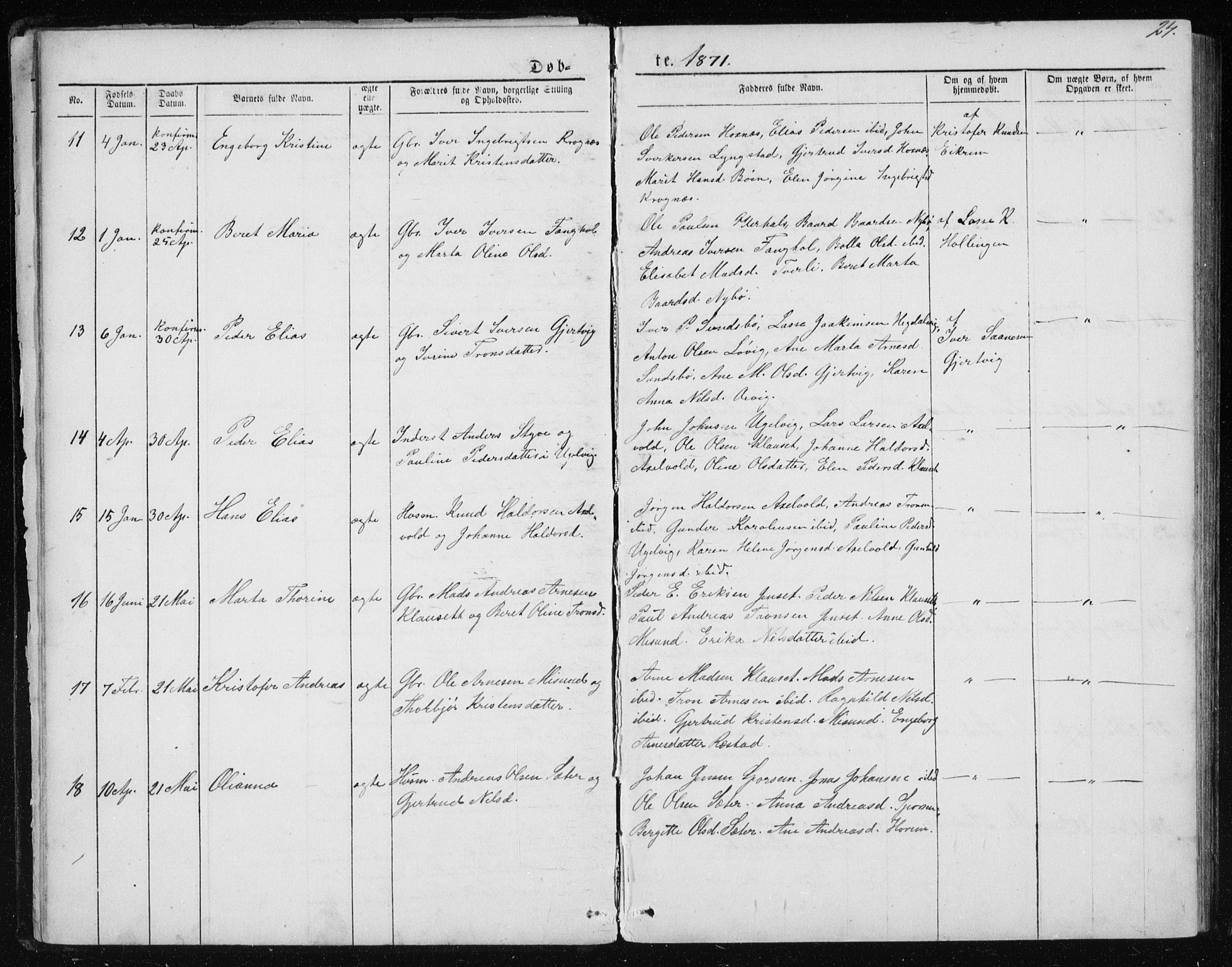 Ministerialprotokoller, klokkerbøker og fødselsregistre - Møre og Romsdal, AV/SAT-A-1454/560/L0724: Klokkerbok nr. 560C01, 1867-1892, s. 24