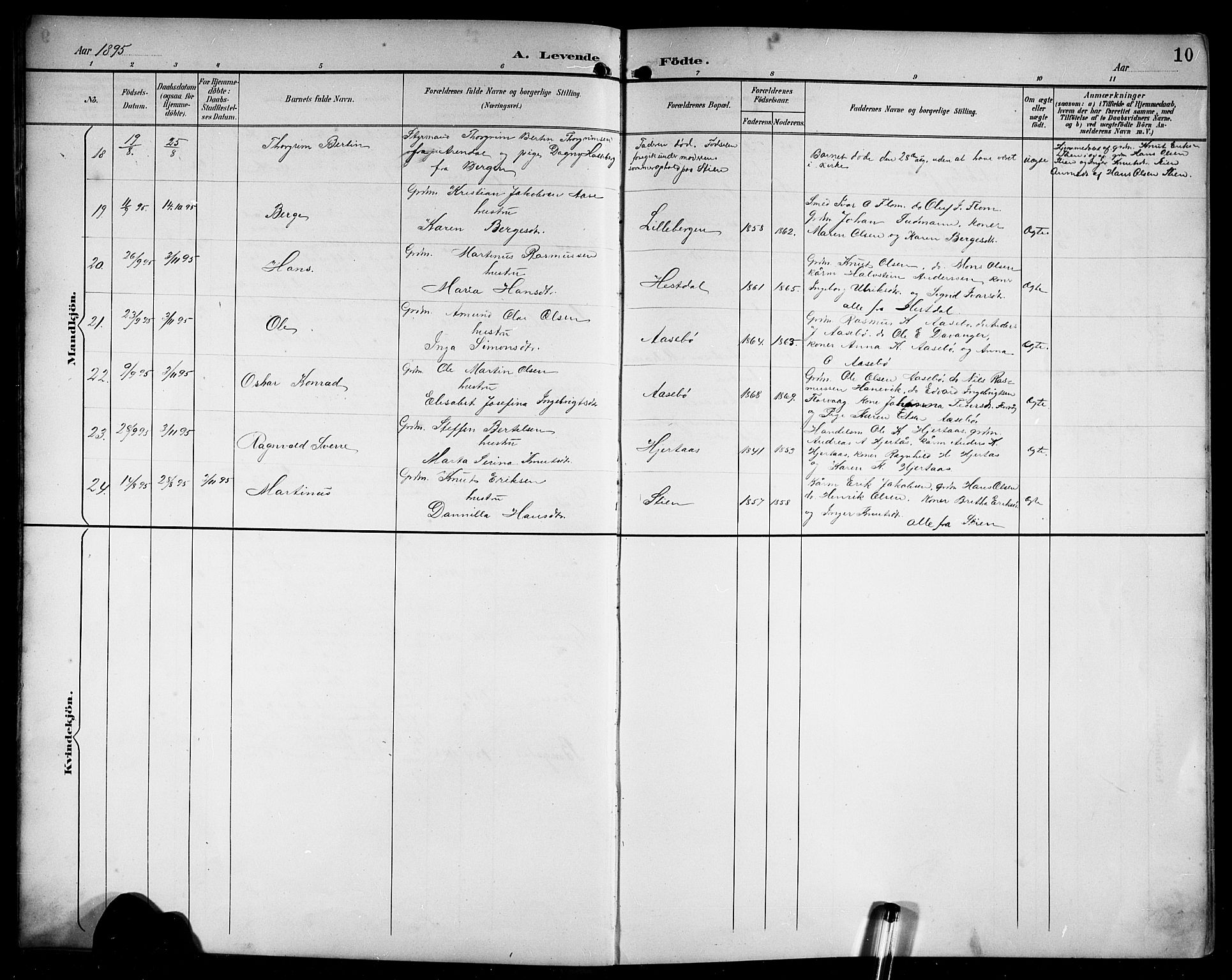 Alversund Sokneprestembete, AV/SAB-A-73901/H/Ha/Hab: Klokkerbok nr. C 4, 1894-1924, s. 10