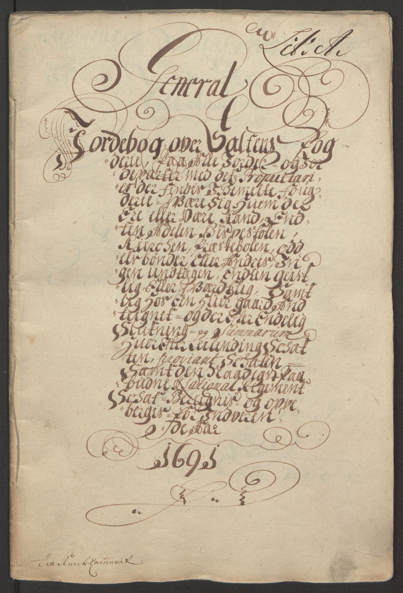 Rentekammeret inntil 1814, Reviderte regnskaper, Fogderegnskap, RA/EA-4092/R66/L4577: Fogderegnskap Salten, 1691-1693, s. 8
