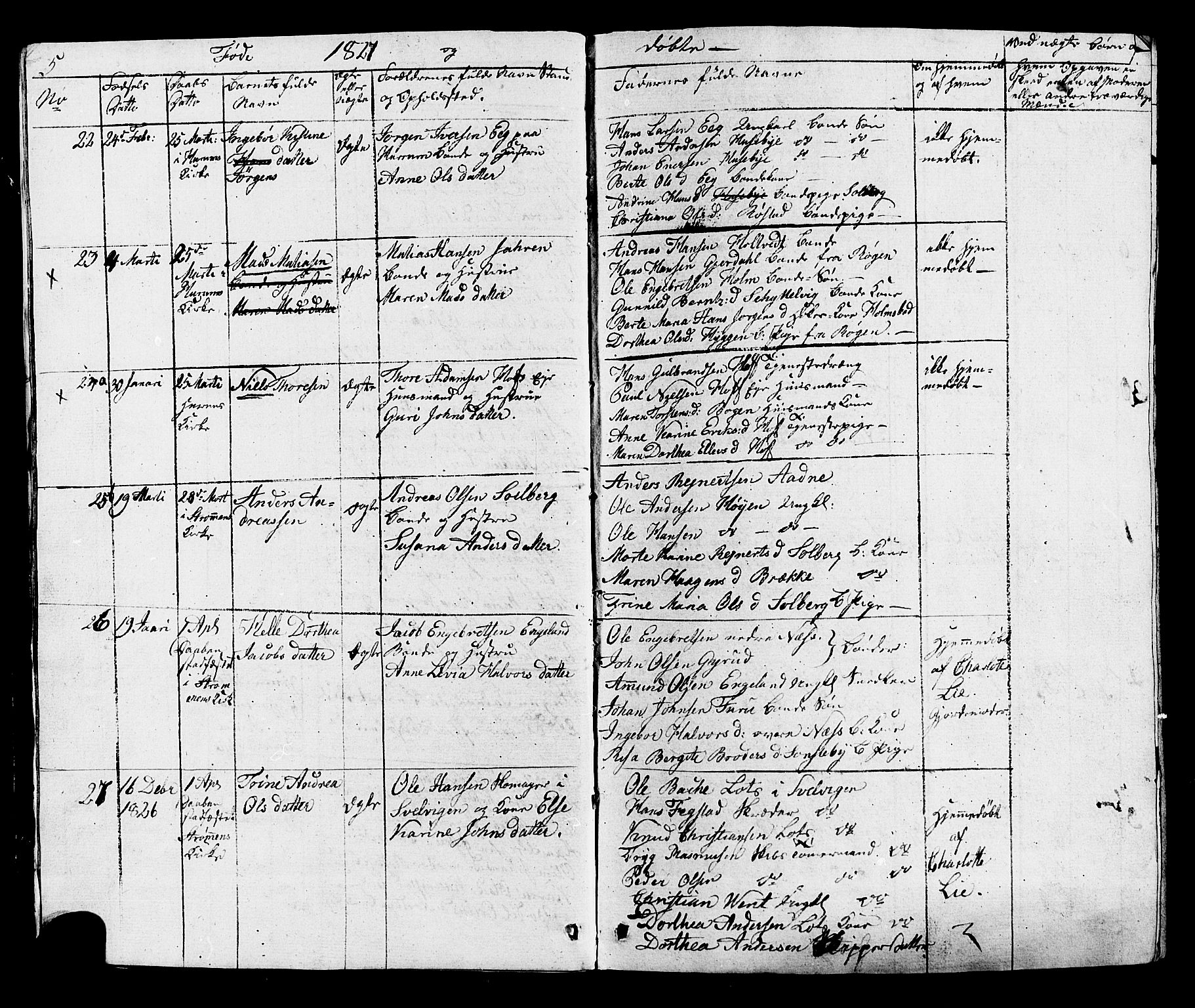 Hurum kirkebøker, AV/SAKO-A-229/G/Ga/L0002: Klokkerbok nr. I 2, 1827-1857, s. 5