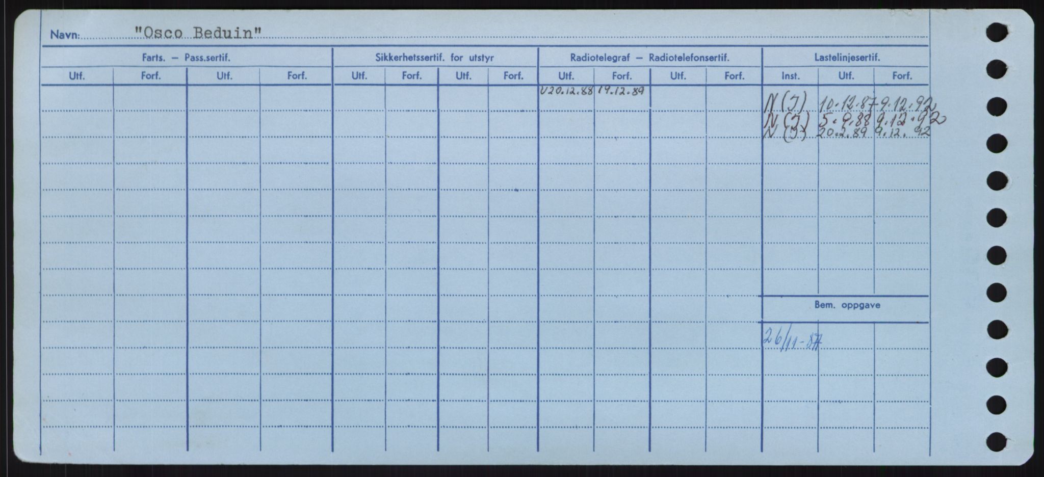 Sjøfartsdirektoratet med forløpere, Skipsmålingen, RA/S-1627/H/Hd/L0028: Fartøy, O, s. 396