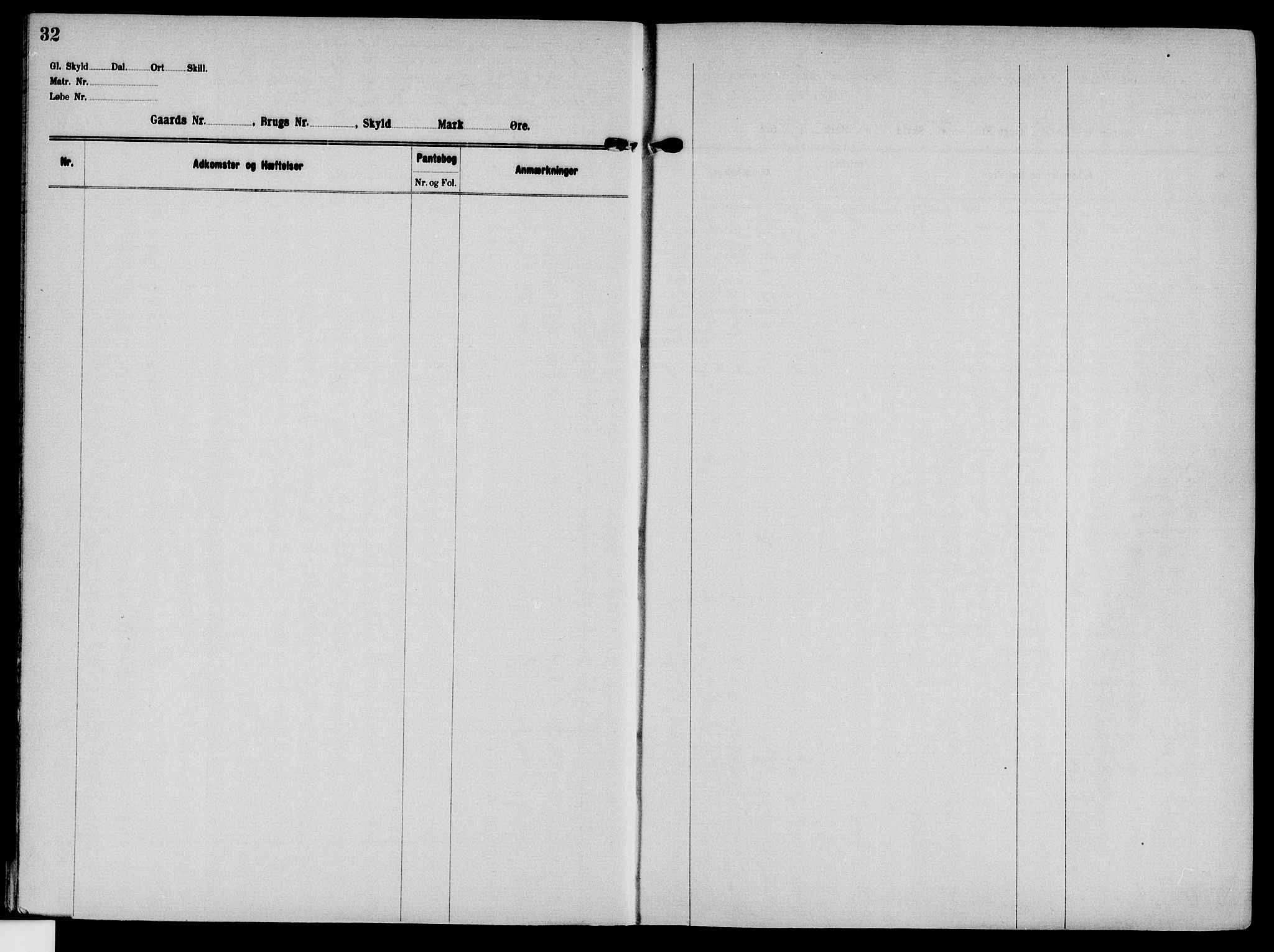 Solør tingrett, AV/SAH-TING-008/H/Ha/Hak/L0004: Panteregister nr. IV, 1900-1935, s. 32