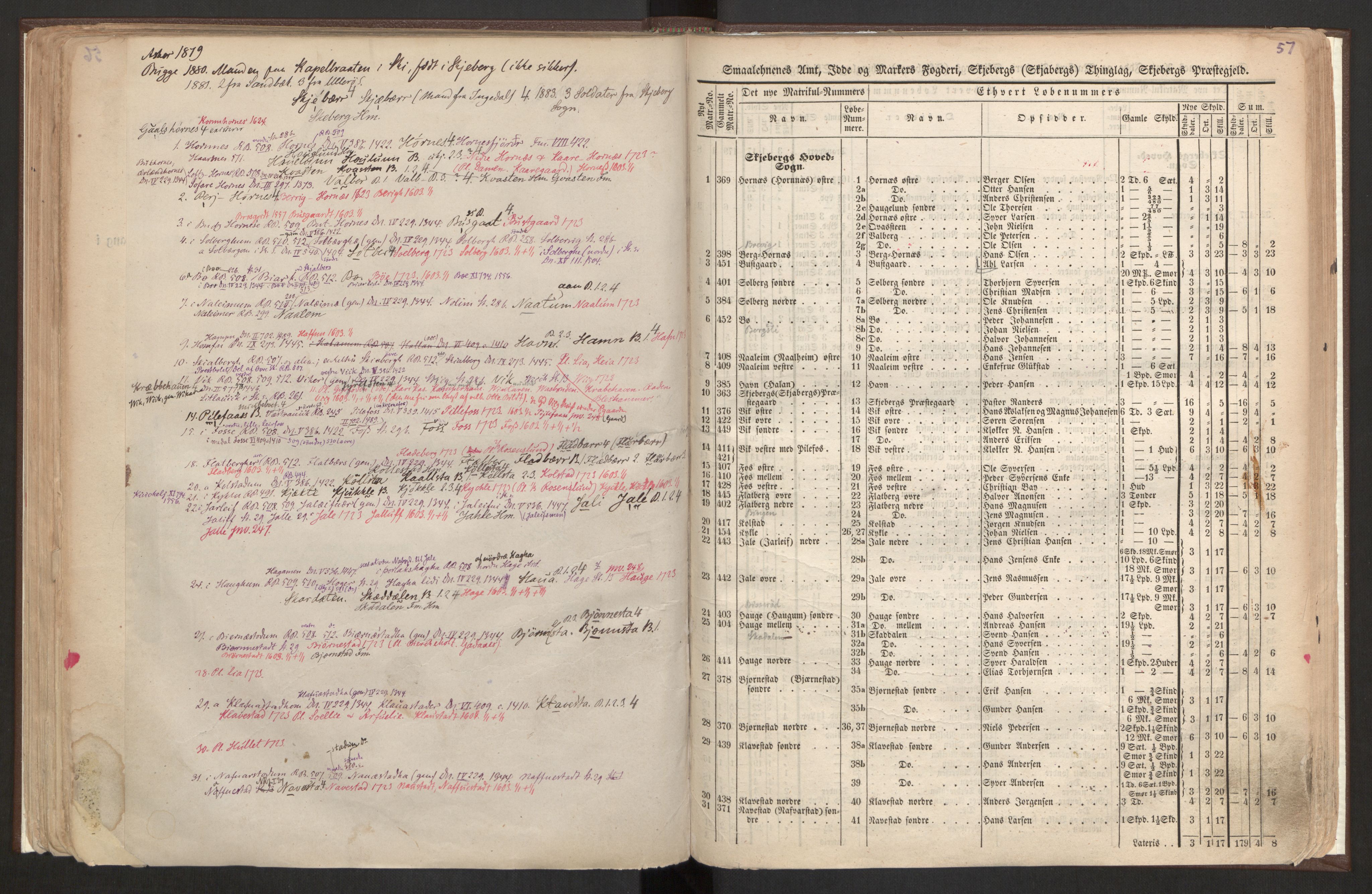 Rygh, AV/RA-PA-0034/F/Fb/L0001: Matrikkelen for 1838 - Smaalenes amt (Østfold fylke), 1838, s. 57d