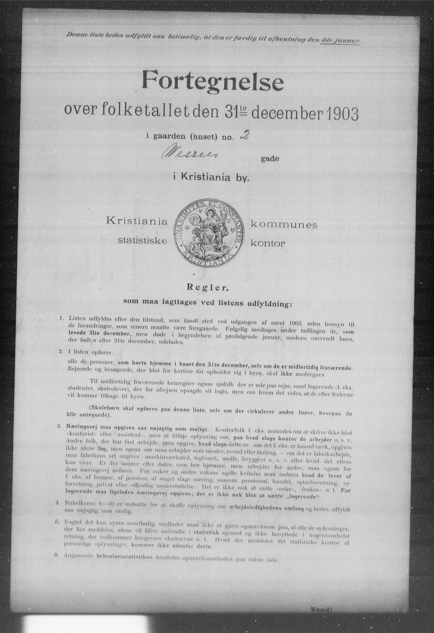 OBA, Kommunal folketelling 31.12.1903 for Kristiania kjøpstad, 1903, s. 24510