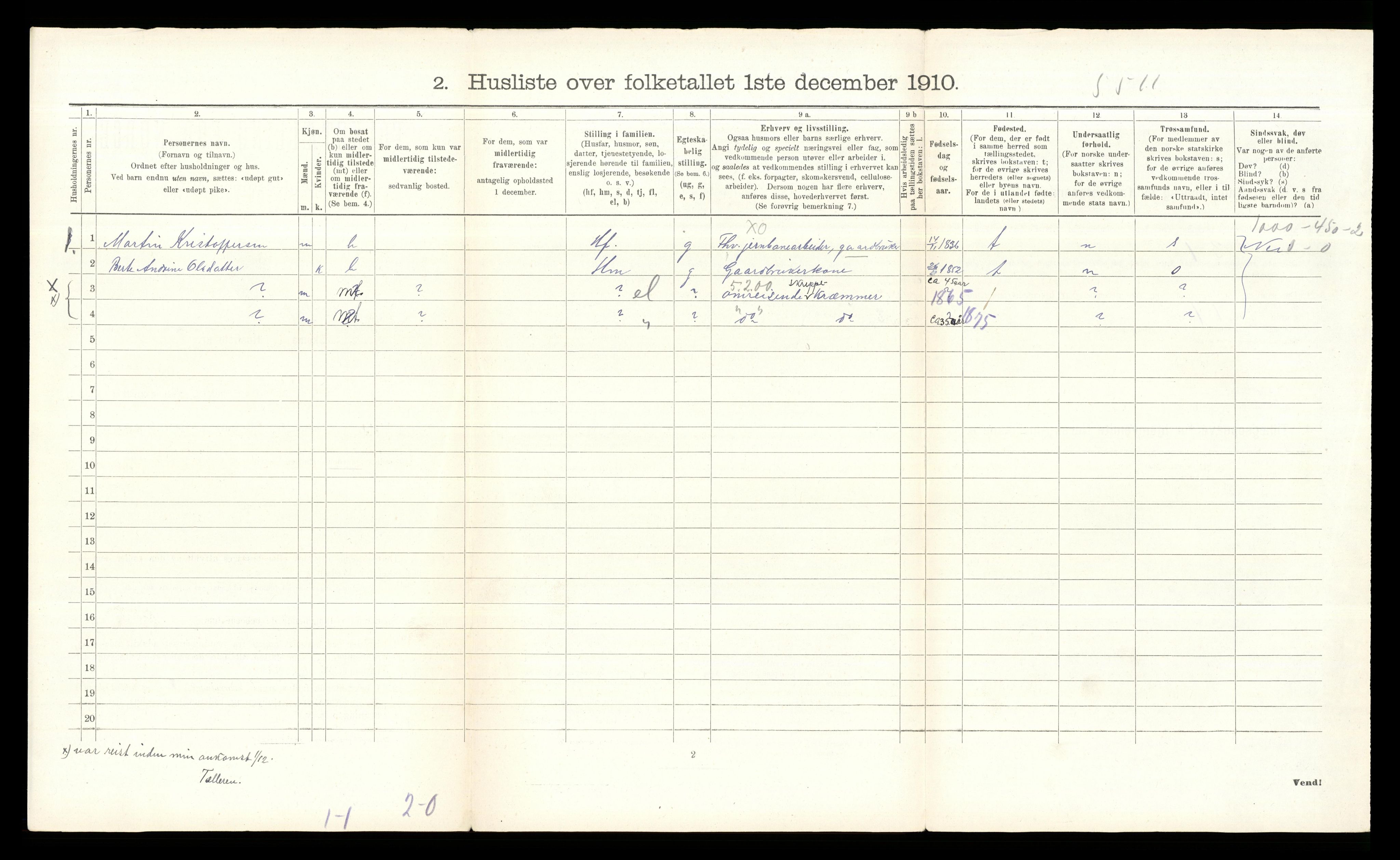 RA, Folketelling 1910 for 0235 Ullensaker herred, 1910, s. 1994