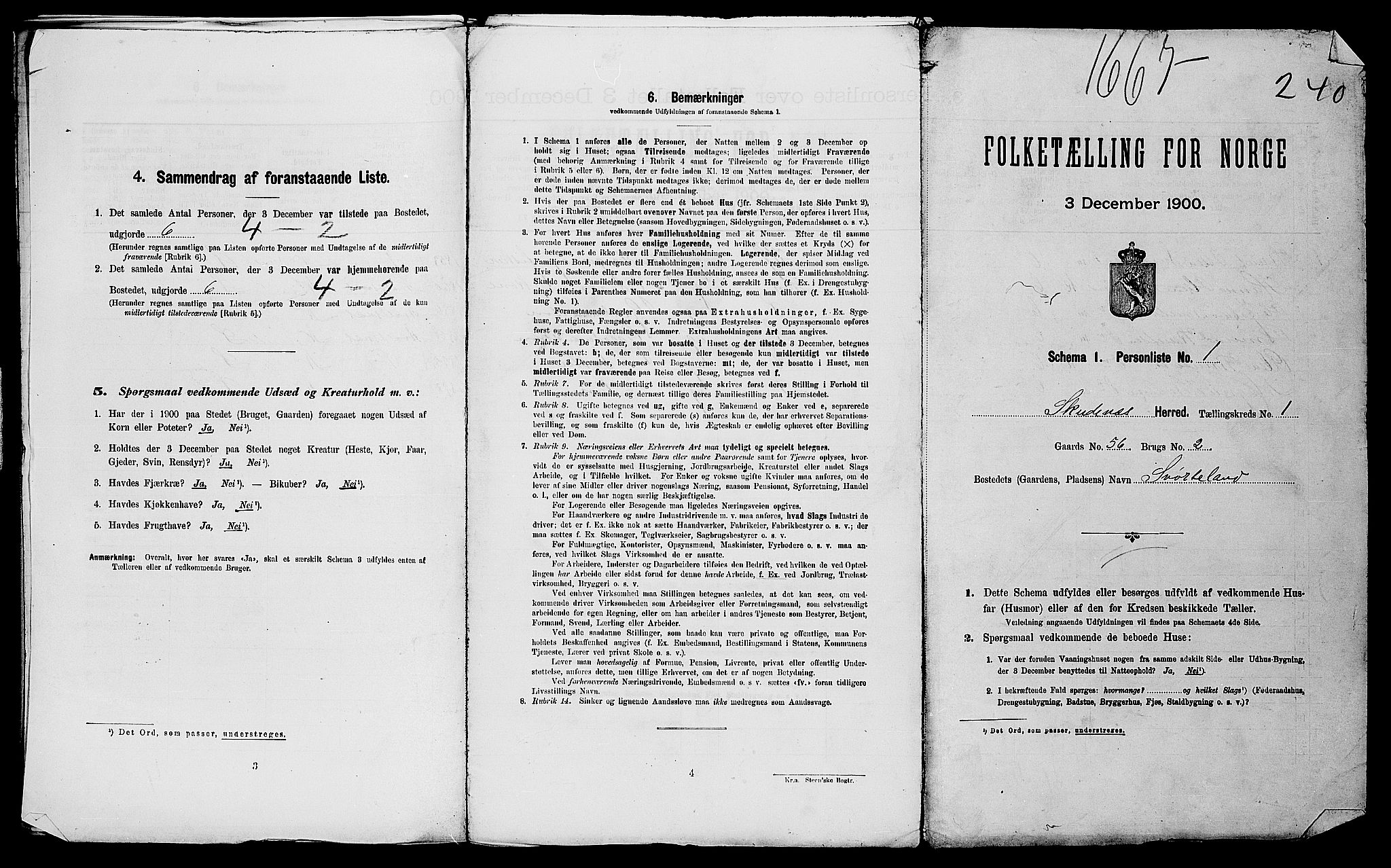 SAST, Folketelling 1900 for 1150 Skudenes herred, 1900, s. 85