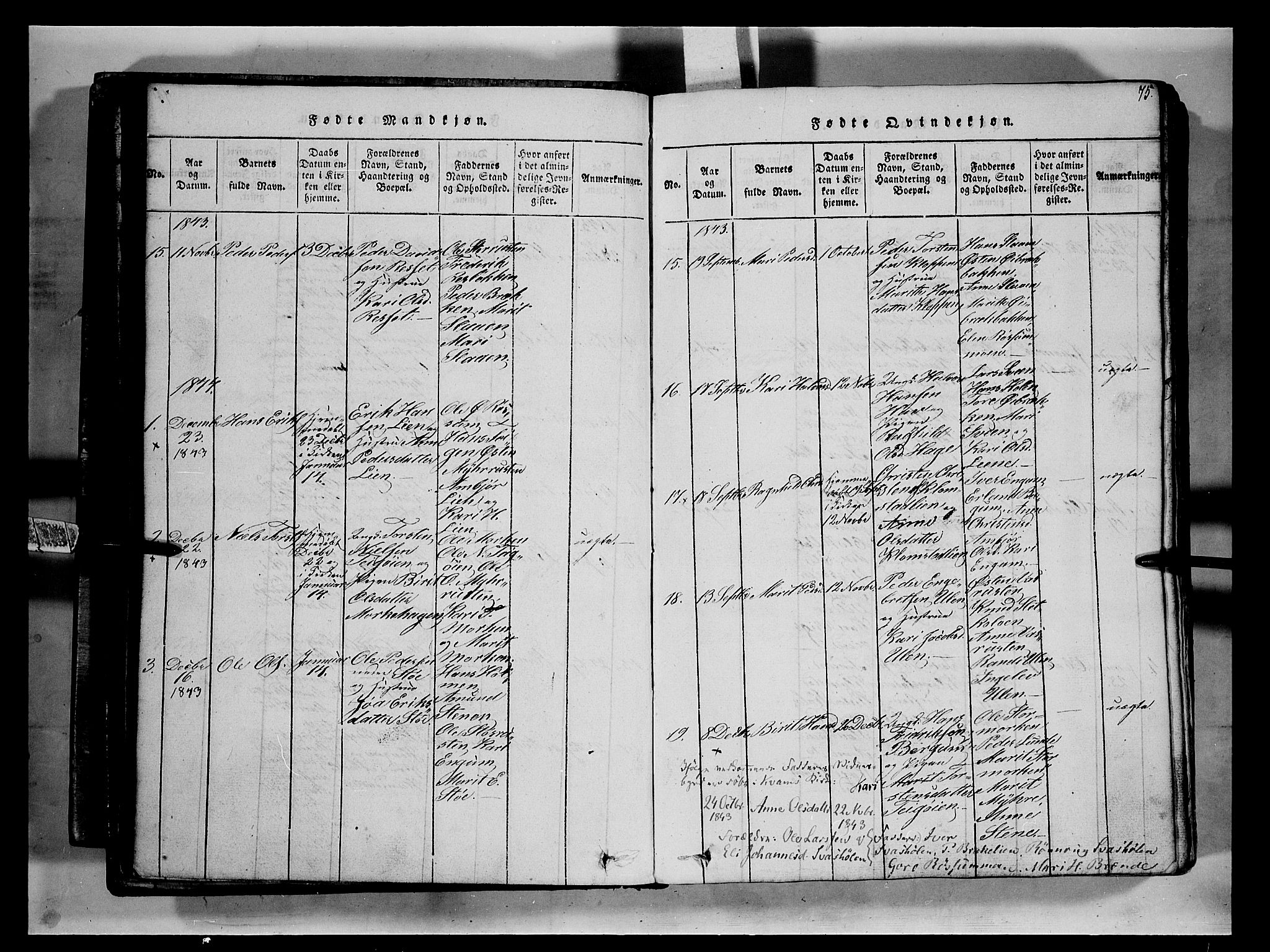 Fron prestekontor, AV/SAH-PREST-078/H/Ha/Hab/L0002: Klokkerbok nr. 2, 1816-1850, s. 75a