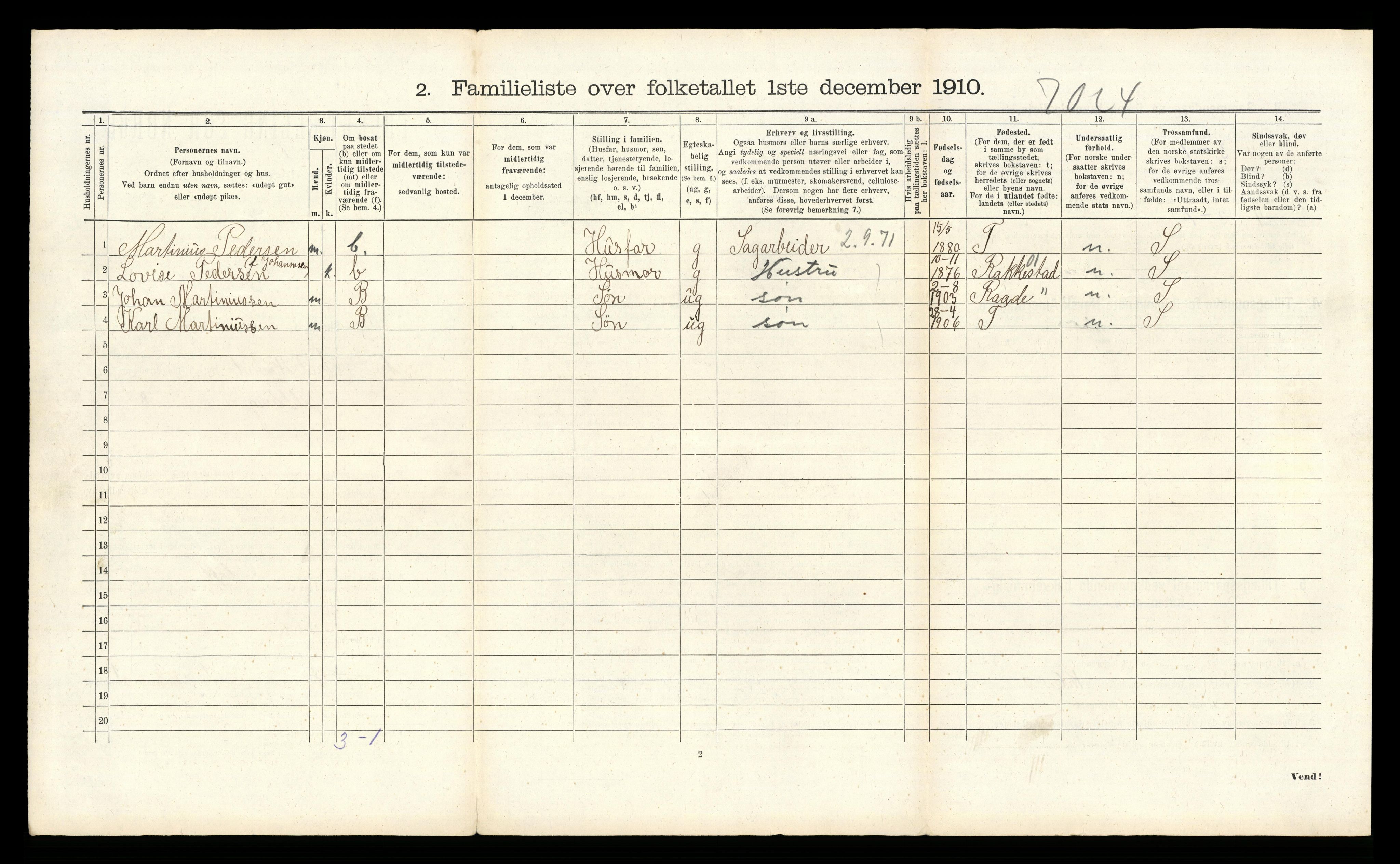 RA, Folketelling 1910 for 0103 Fredrikstad kjøpstad, 1910, s. 10011