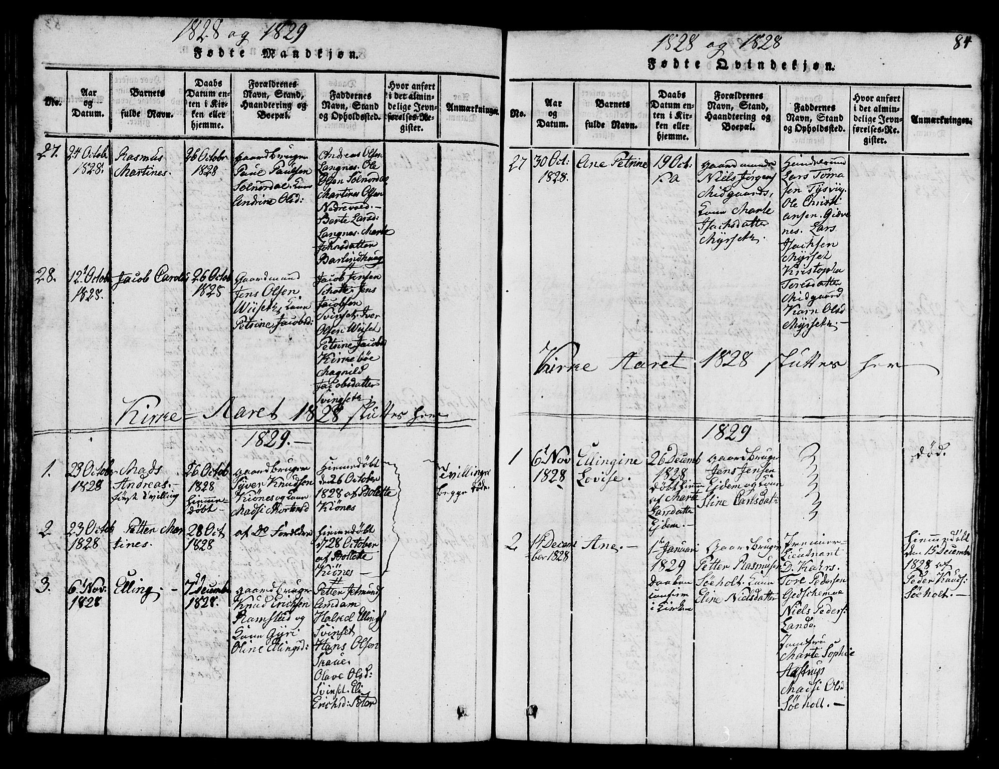 Ministerialprotokoller, klokkerbøker og fødselsregistre - Møre og Romsdal, AV/SAT-A-1454/522/L0322: Klokkerbok nr. 522C01, 1816-1830, s. 84