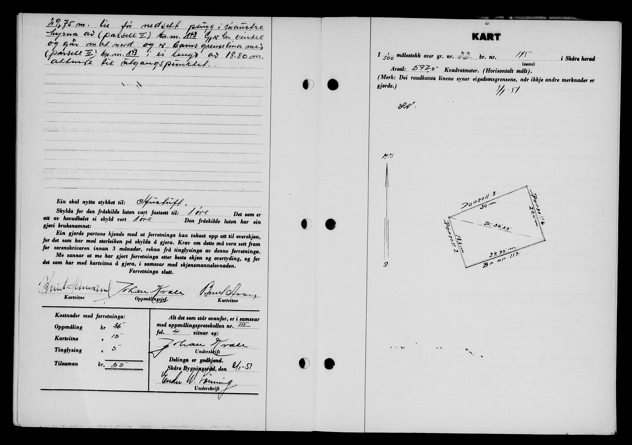 Karmsund sorenskriveri, AV/SAST-A-100311/01/II/IIB/L0101: Pantebok nr. 81A, 1950-1951, Dagboknr: 37/1951