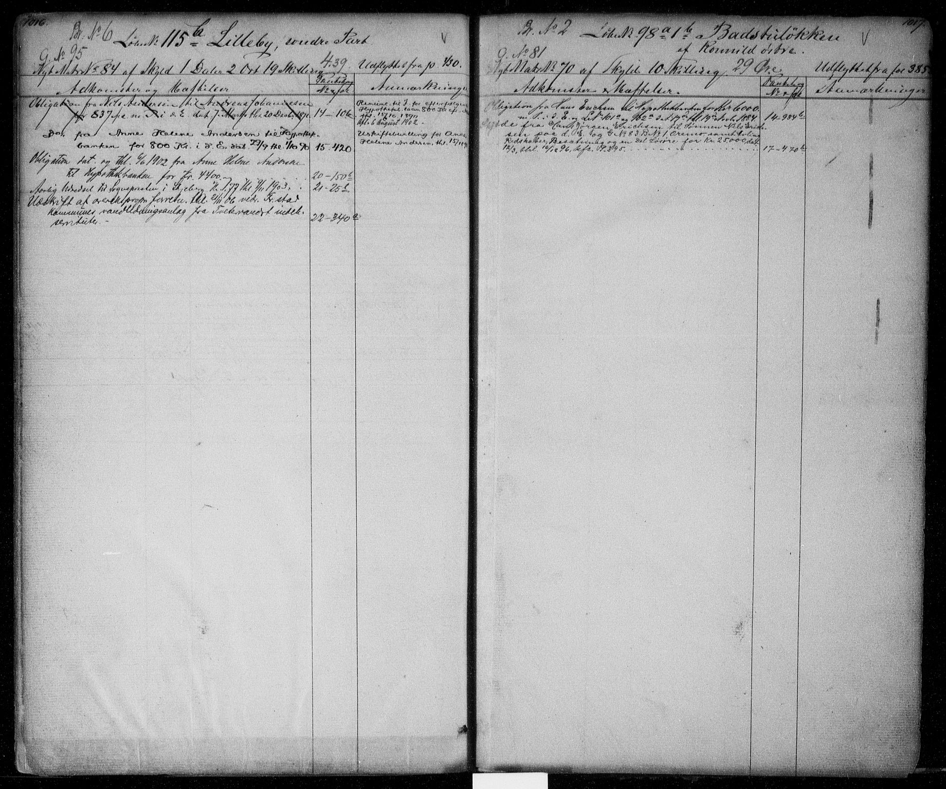 Idd og Marker sorenskriveri, AV/SAO-A-10283/G/Ga/Gac/L0002: Panteregister nr. II 2, 1848-1911, s. 1016-1017