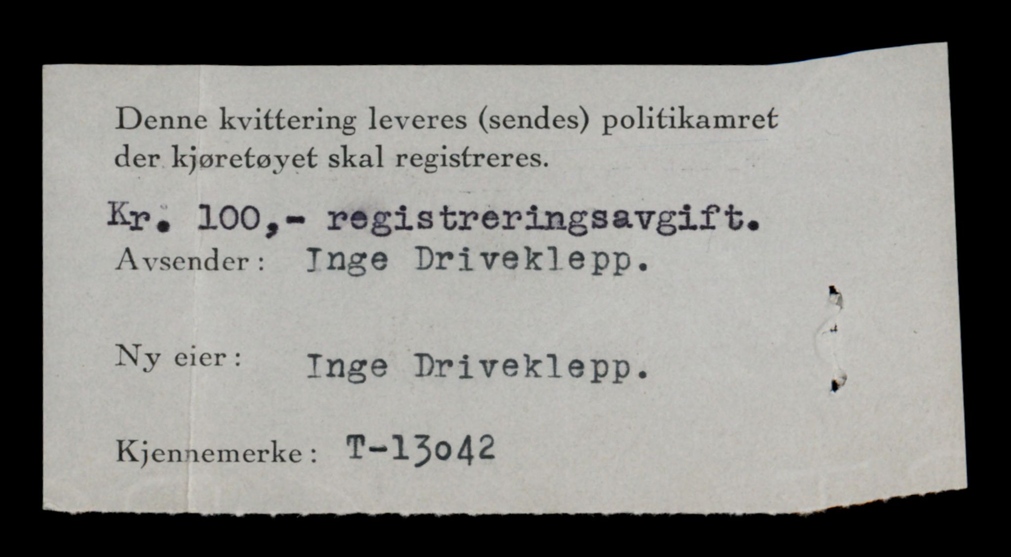 Møre og Romsdal vegkontor - Ålesund trafikkstasjon, AV/SAT-A-4099/F/Fe/L0037: Registreringskort for kjøretøy T 13031 - T 13179, 1927-1998, s. 274