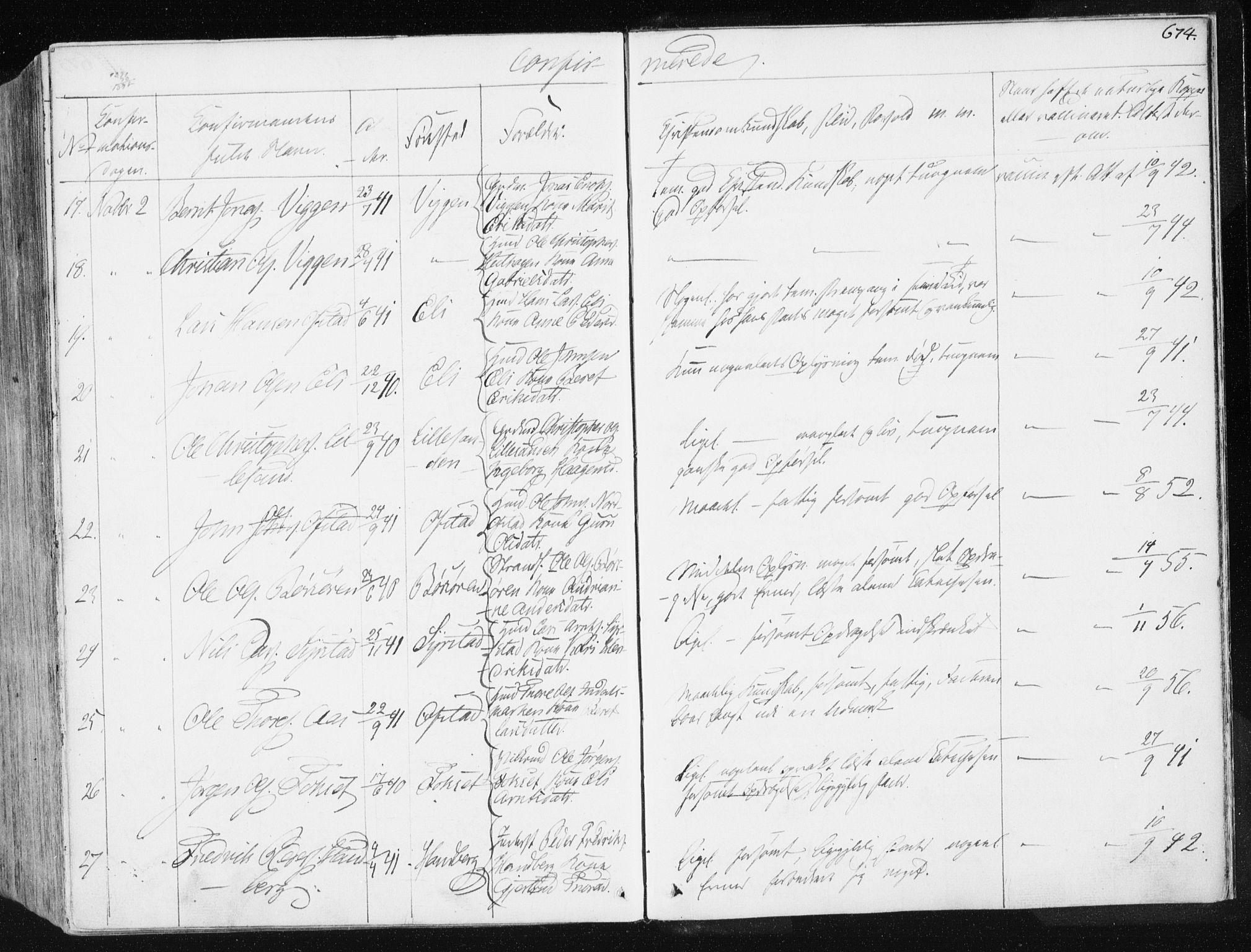 Ministerialprotokoller, klokkerbøker og fødselsregistre - Sør-Trøndelag, SAT/A-1456/665/L0771: Ministerialbok nr. 665A06, 1830-1856, s. 674