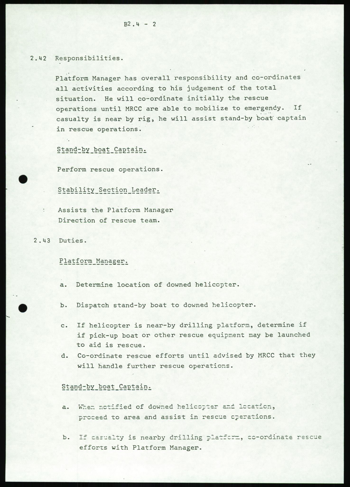 Justisdepartementet, Granskningskommisjonen ved Alexander Kielland-ulykken 27.3.1980, AV/RA-S-1165/D/L0016: O Beredskapsplaner (Doku.liste + O1-O3 av 3), 1980-1981, s. 362