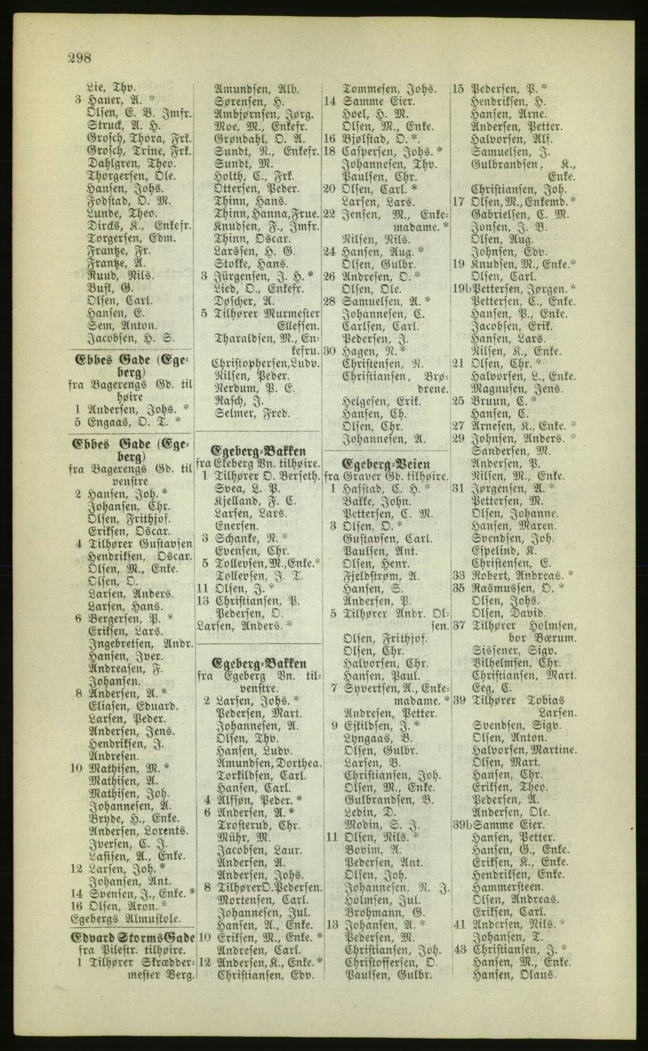 Kristiania/Oslo adressebok, PUBL/-, 1880, s. 298