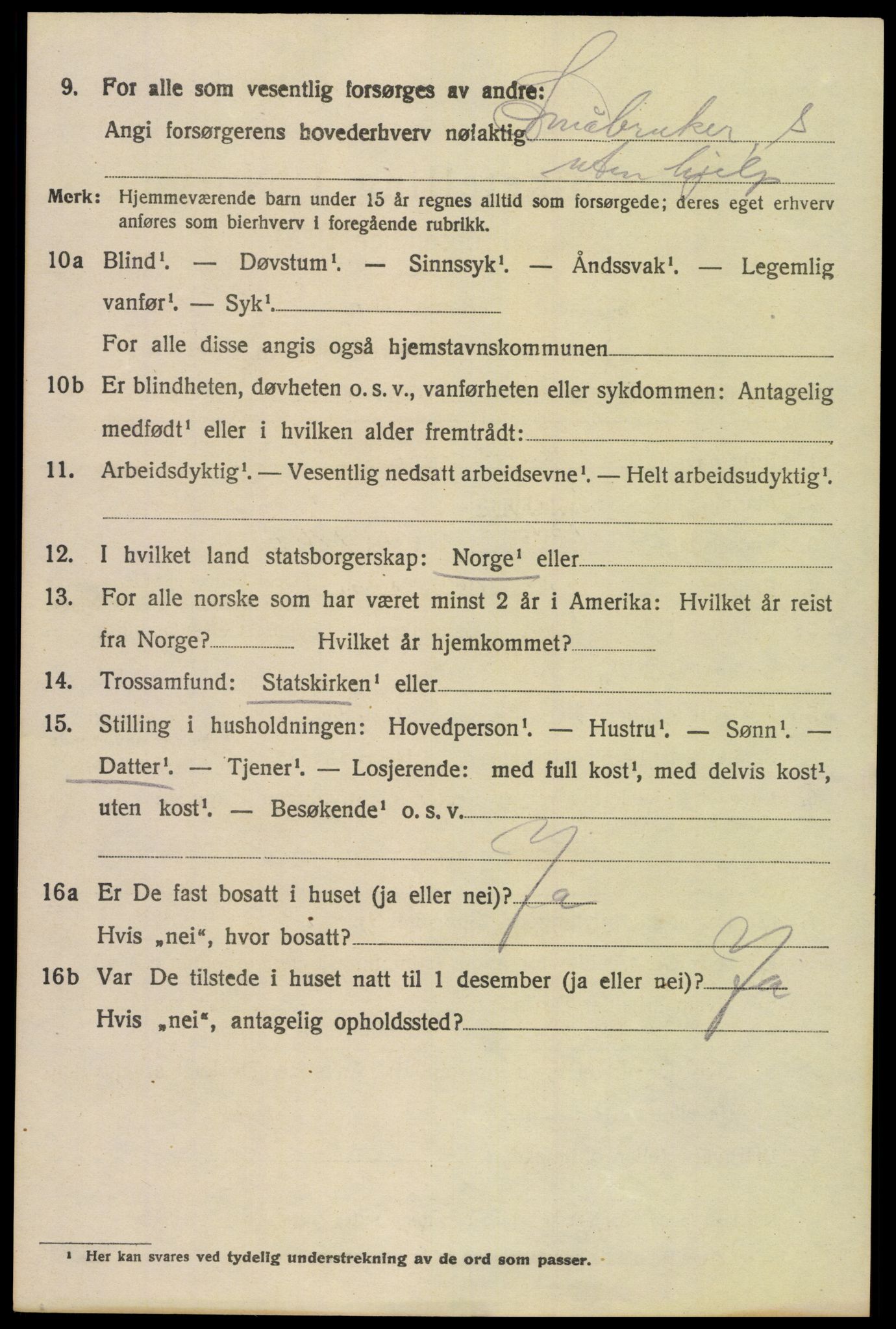 SAH, Folketelling 1920 for 0528 Østre Toten herred, 1920, s. 6937