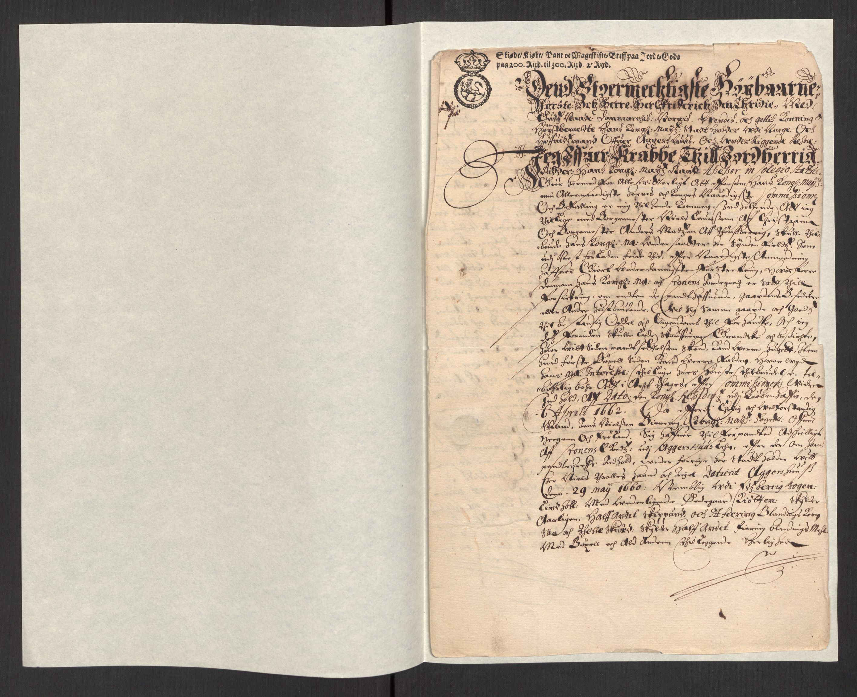Rentekammeret, Kammerkanselliet, RA/EA-3111/G/Gg/Ggj/Ggja/L0001a: Skjøter utstedt av myndigheter i Norge og senere ombyttet med kongelige konfirmasjonsskjøter, 1663-1669, s. 207