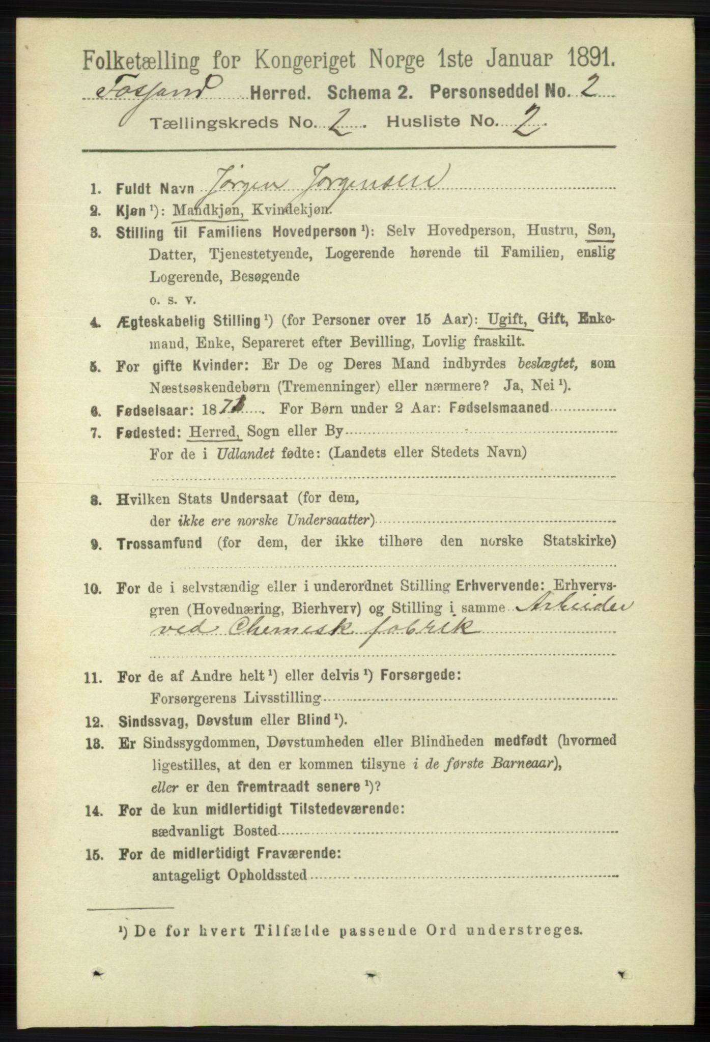 RA, Folketelling 1891 for 1129 Forsand herred, 1891, s. 207